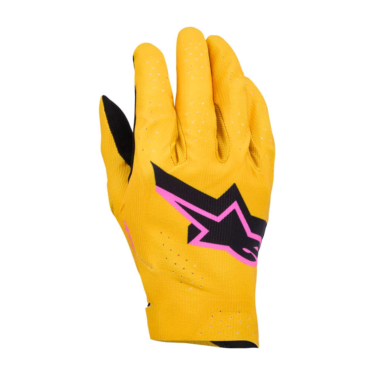 Rękawice MX Alpinestars Supertech Złoty/Czarny/RóżowyM