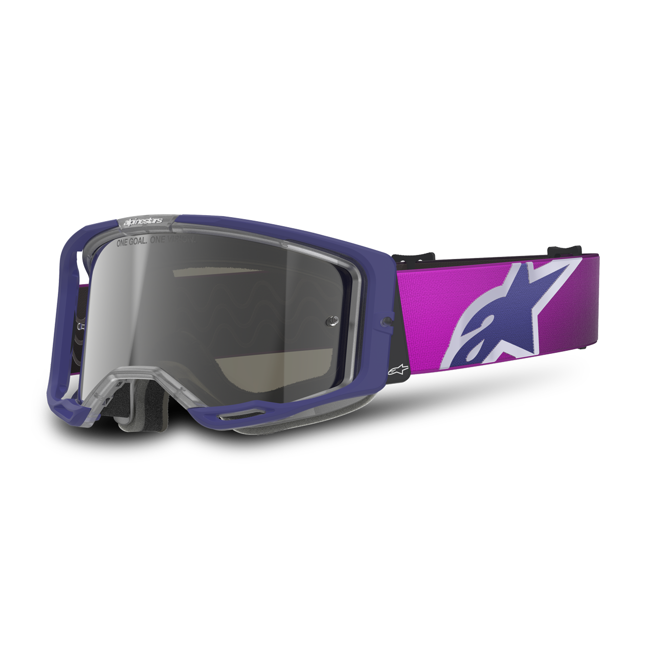 Gogle Cross Alpinestars Vision 8 Corp Fioletowy/Szary