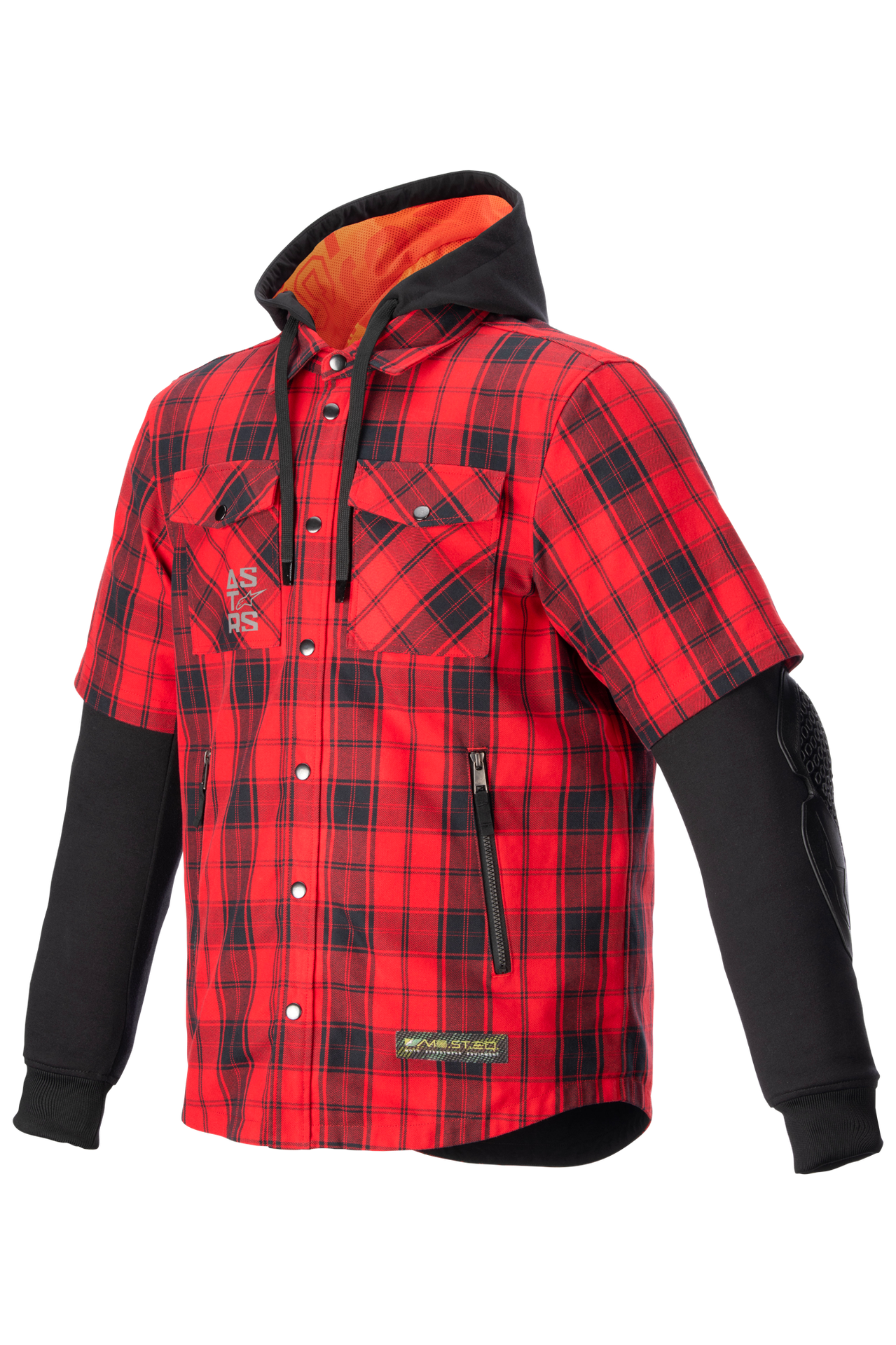 Koszula Motocyklowa Alpinestars MO.ST.EQ Tartan Flame Red/Czarny3XL