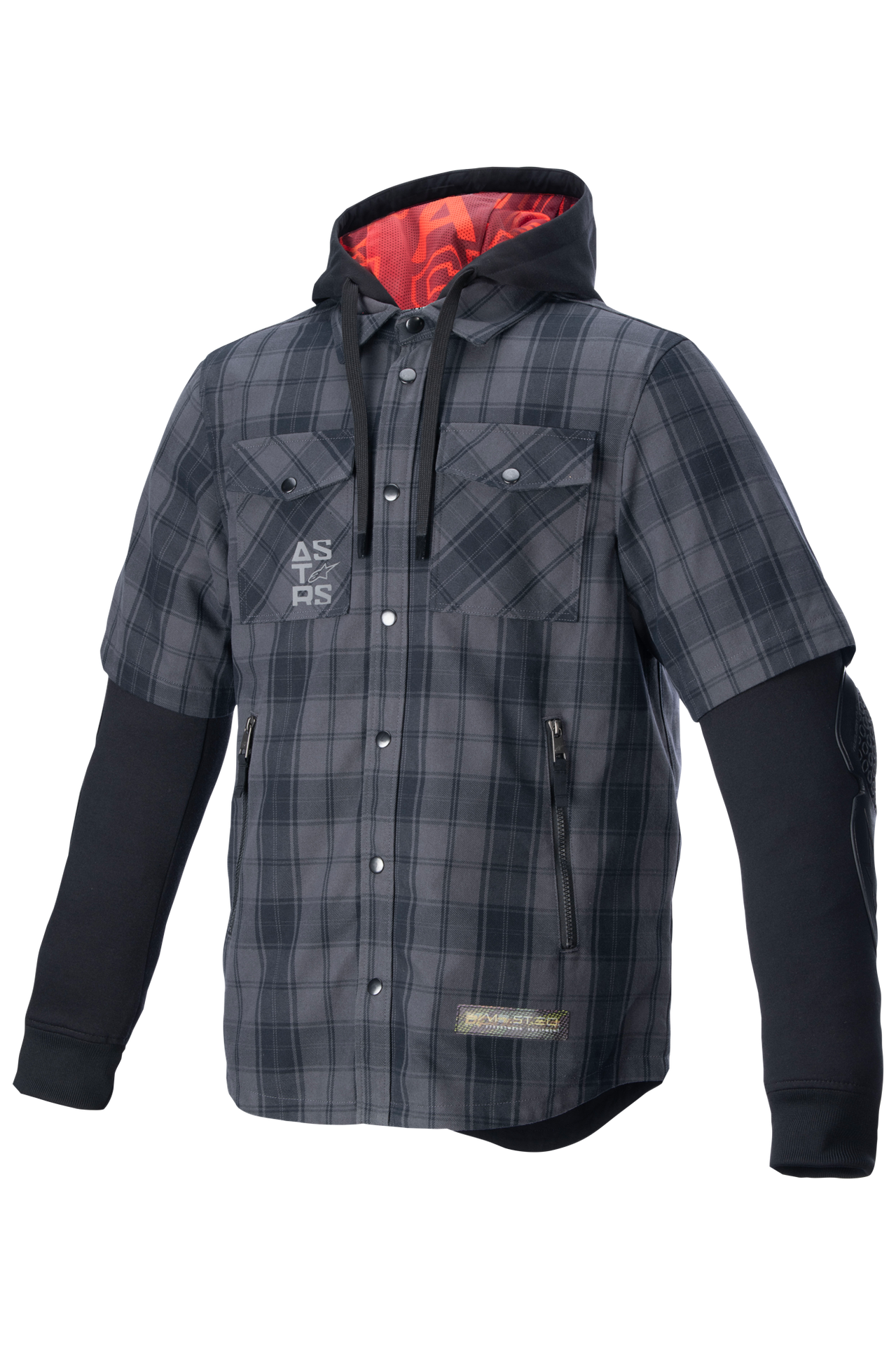 Koszula Motocyklowa Alpinestars MO.ST.EQ Tartan Smolisty szary/czarny4XL