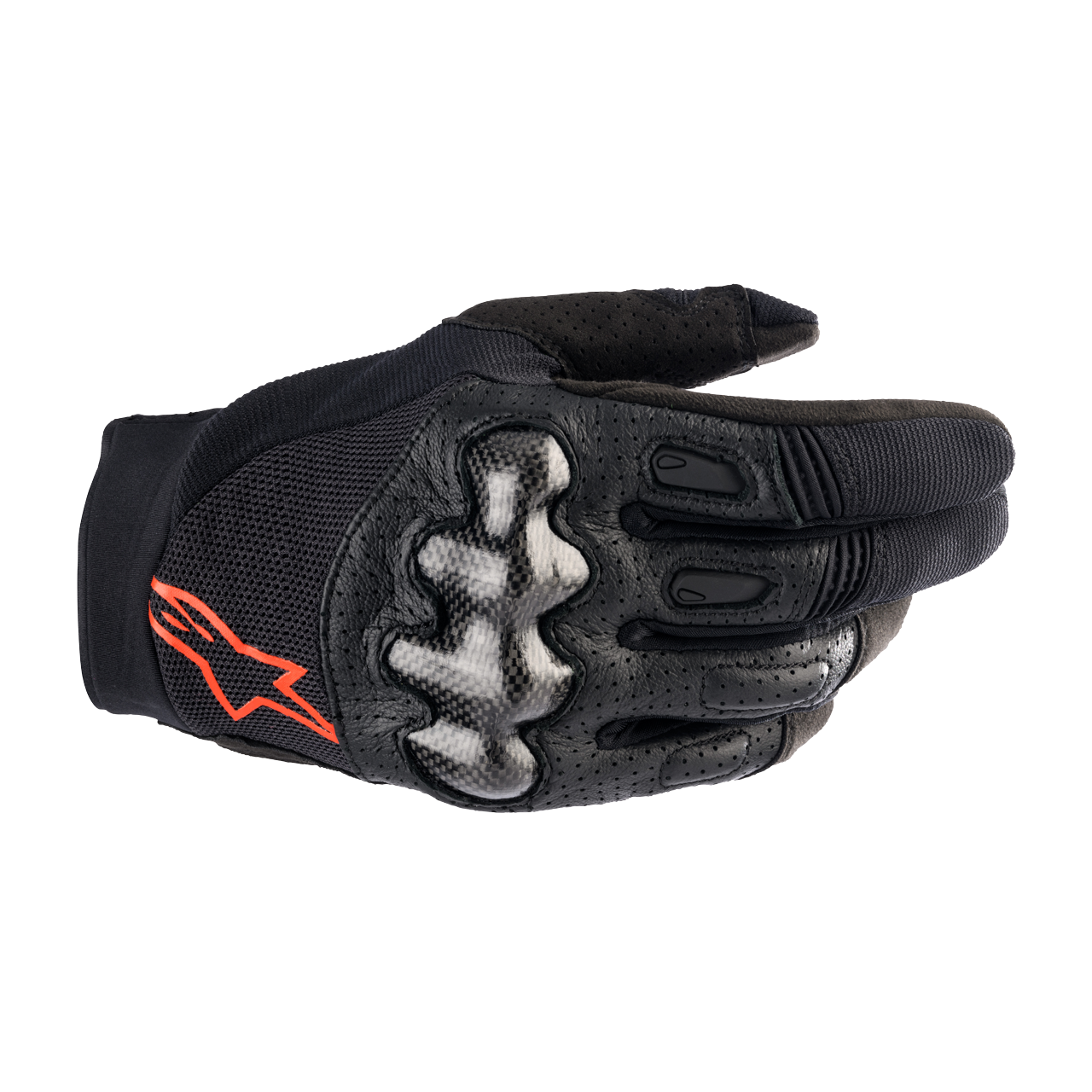 Rękawice Cross Alpinestars Megawatt Czarny/Czerwony/FluorescencyjnyXL