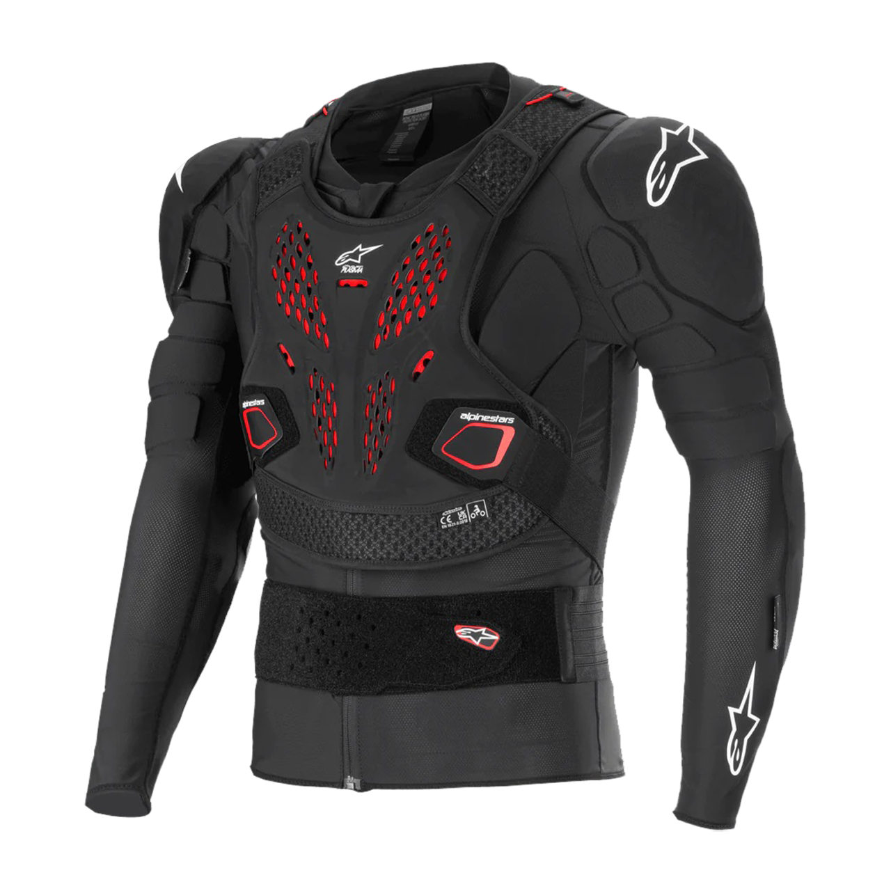 Kurtka ochronna MX Alpinestars Bionic Pro V3 Plasma Czarny/Czerwony/Złamany BiałyXL