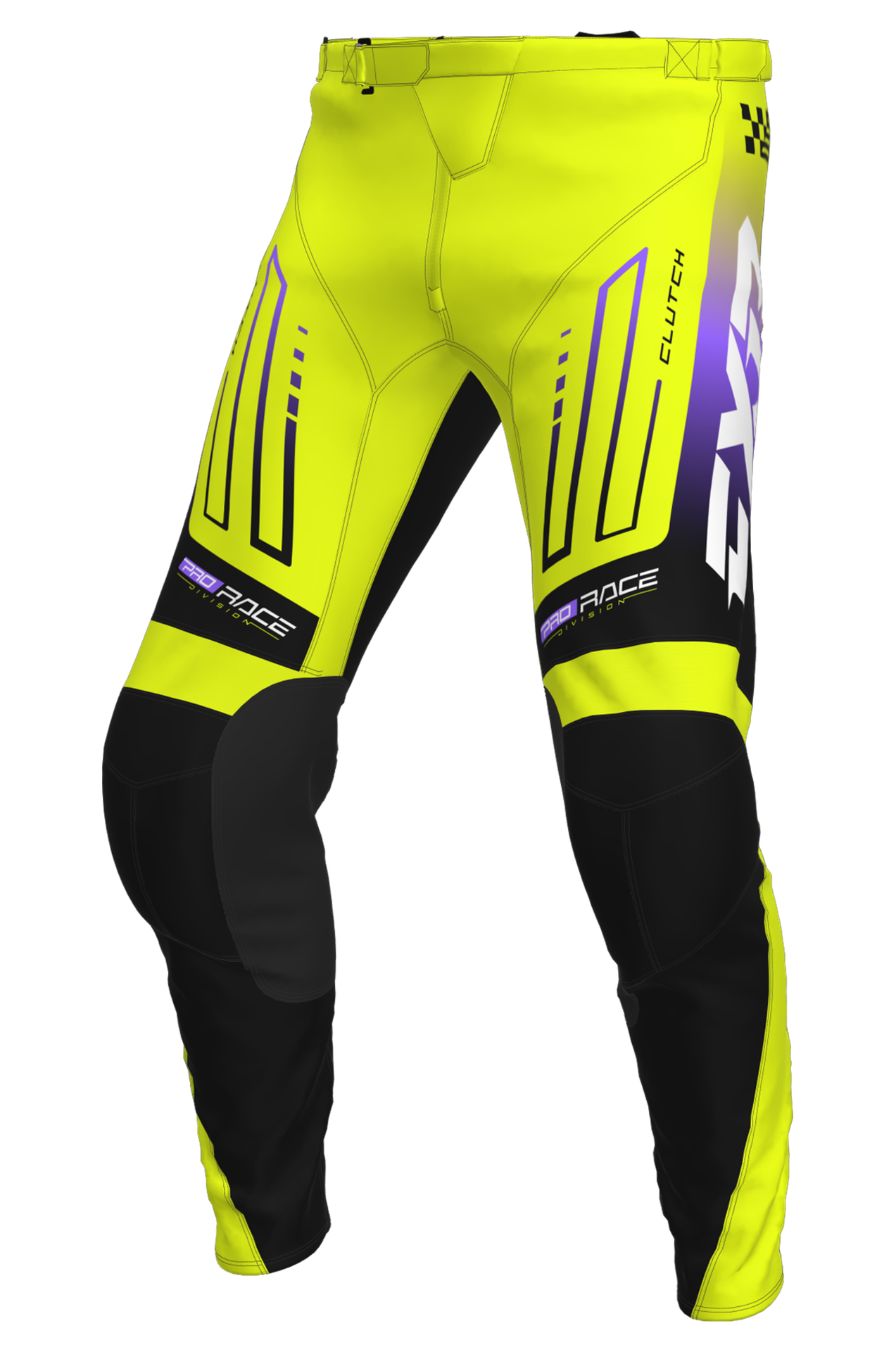 Spodnie Cross FXR Clutch 26 Jaskrawy/Czarny/Fioletowy36