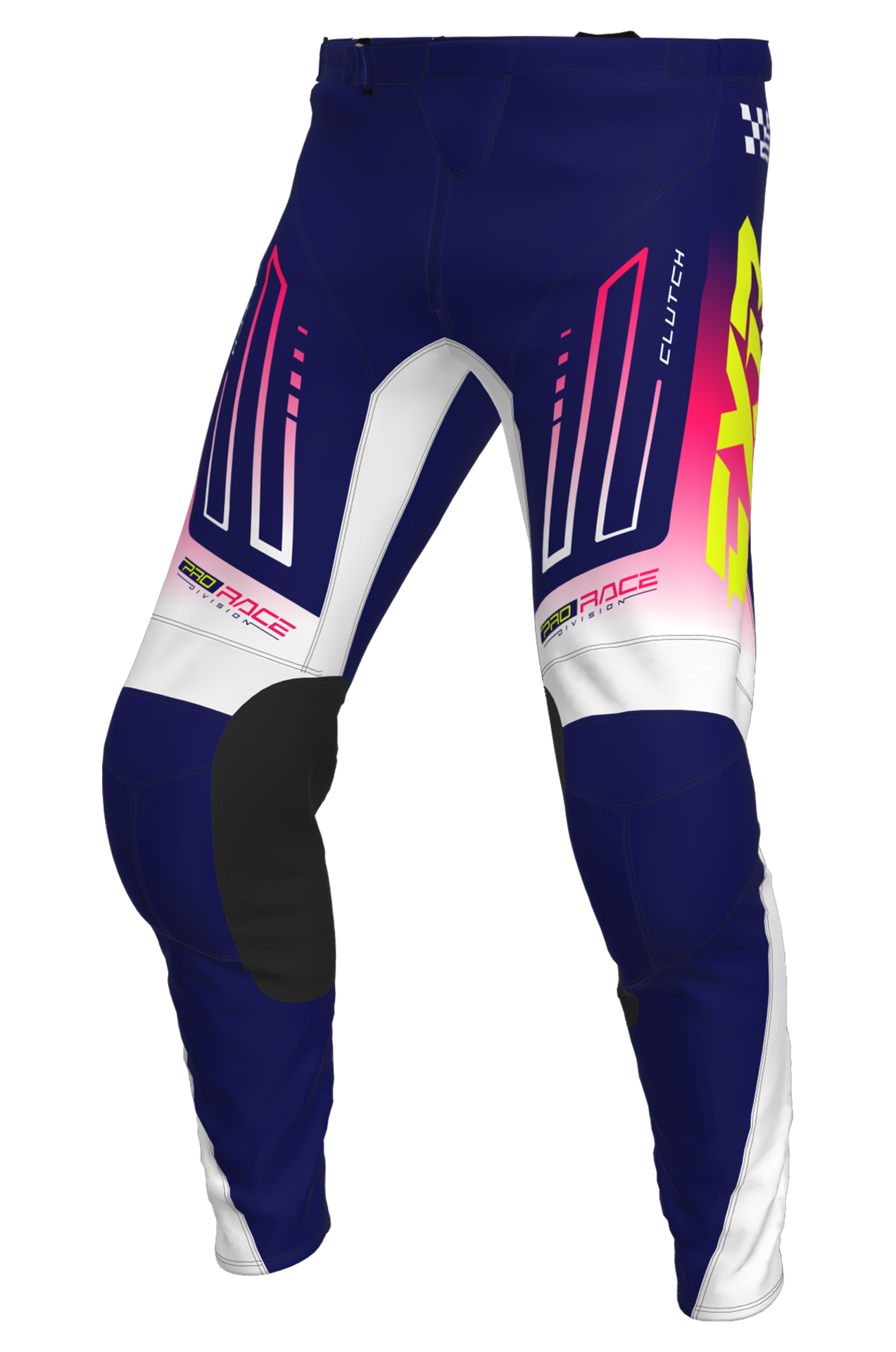 Spodnie Cross FXR Clutch 26 Granatowy/Razz/Złamany Biały30