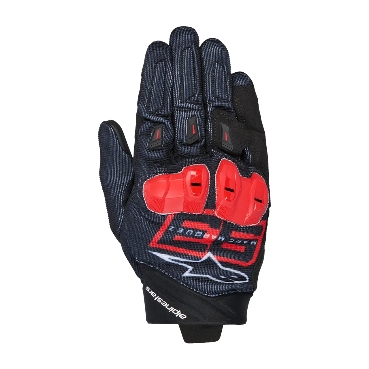 Rękawice motocyklowe Alpinestars MM93 SPX 1 Czarny/Jasnoczerwony/Złamany BiałyM