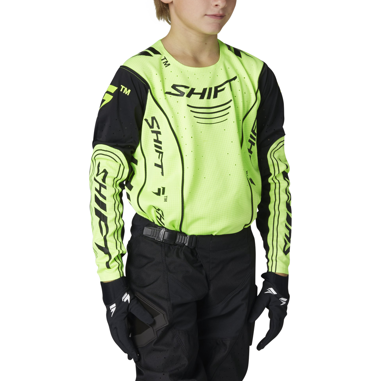 Bluza Cross Shift Blue Label Cuda Dziecięca Fluorescencyjny zielonyL