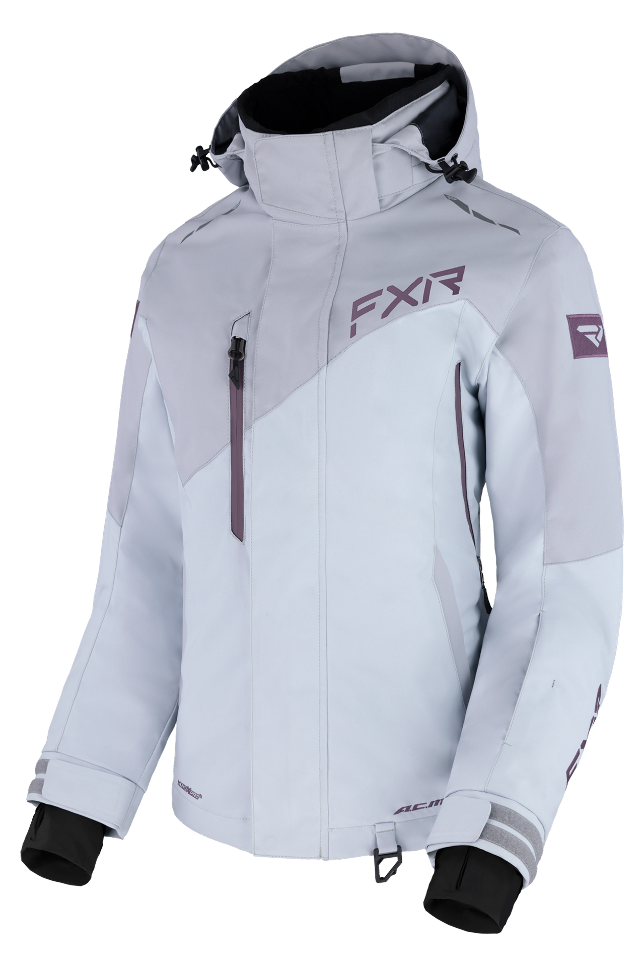 Kurtka Zimowa FXR Edge Damska Szary/Przygaszony Winogronowy6