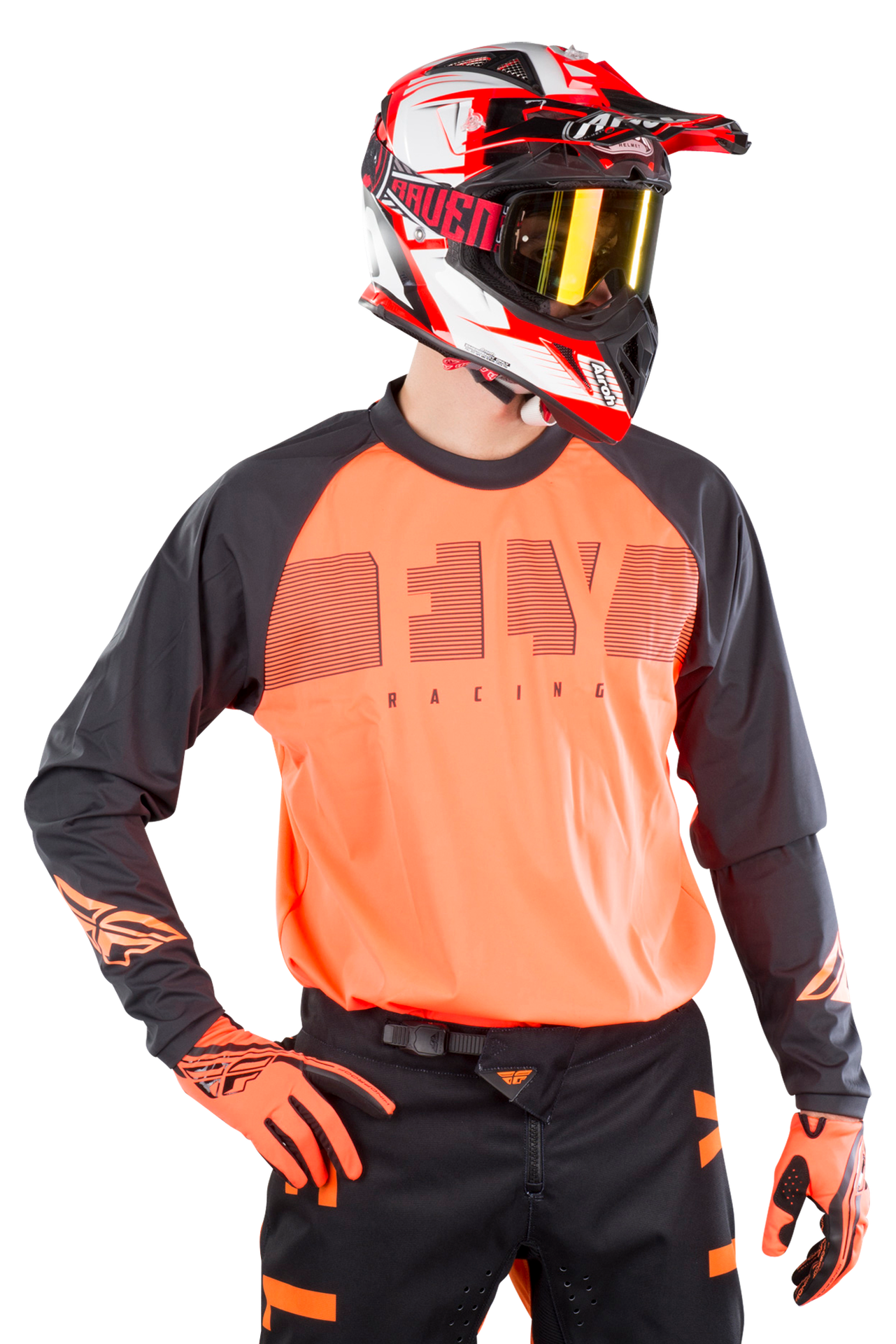 Bluza Cross FLY Racing Windproof Pomarańczowy/CzarnyL
