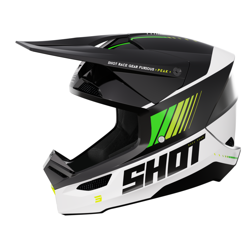 Kask Cross Shot Furious Peak ZielonyM