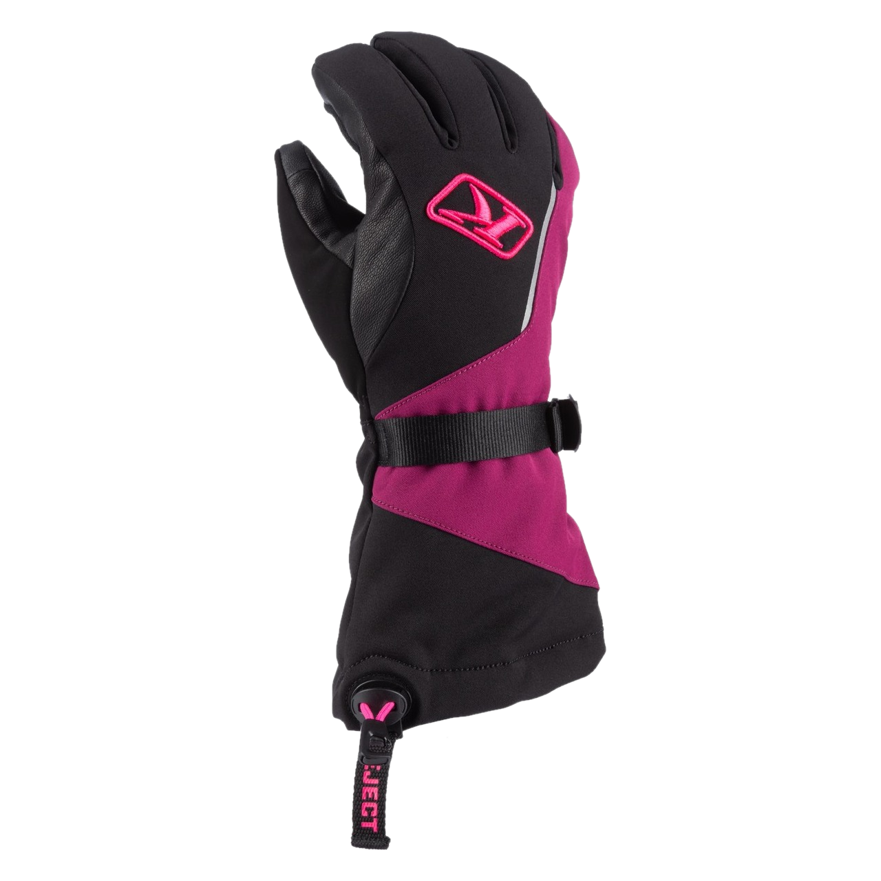 Rękawice Zimowe Klim Allure Gauntlet Czarno - Różowy GloS