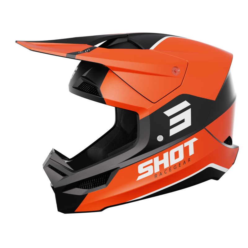 Kask Cross Shot Furious Bolt PomarańczowyM