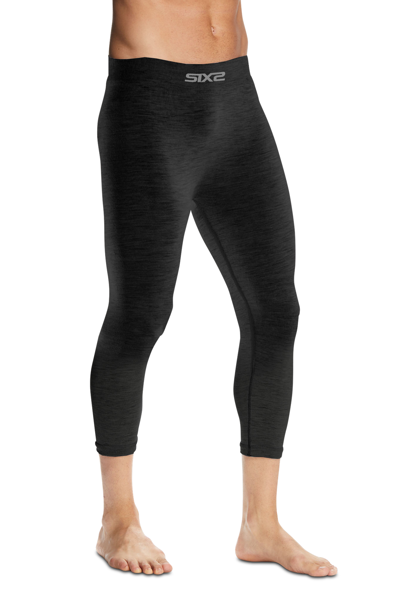 Spodnie Termoaktywne SIXS Wełna Wełna CzarnaS/M