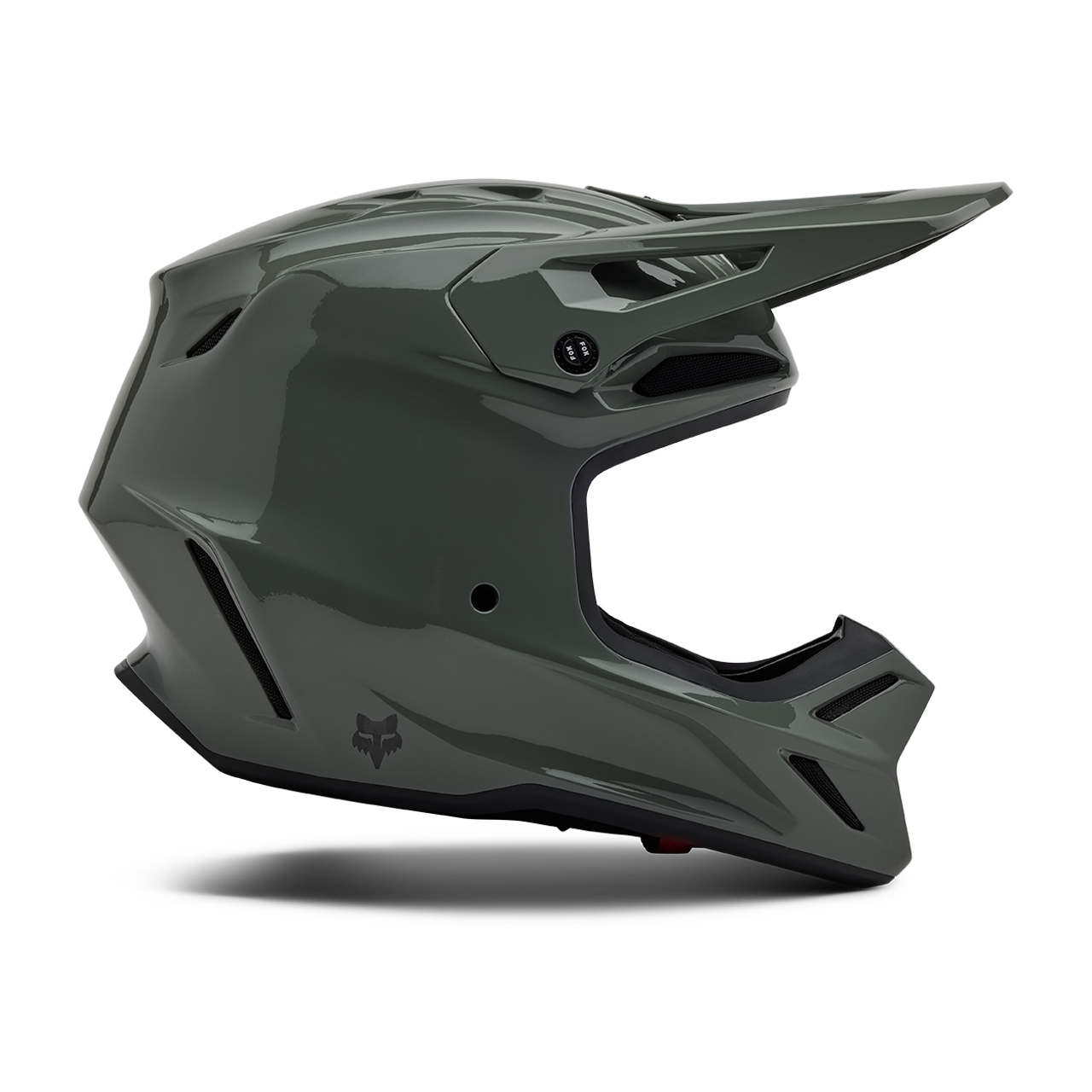 Kask Cross FOX V3 RS Carbon Solid Ciemny kamieńS