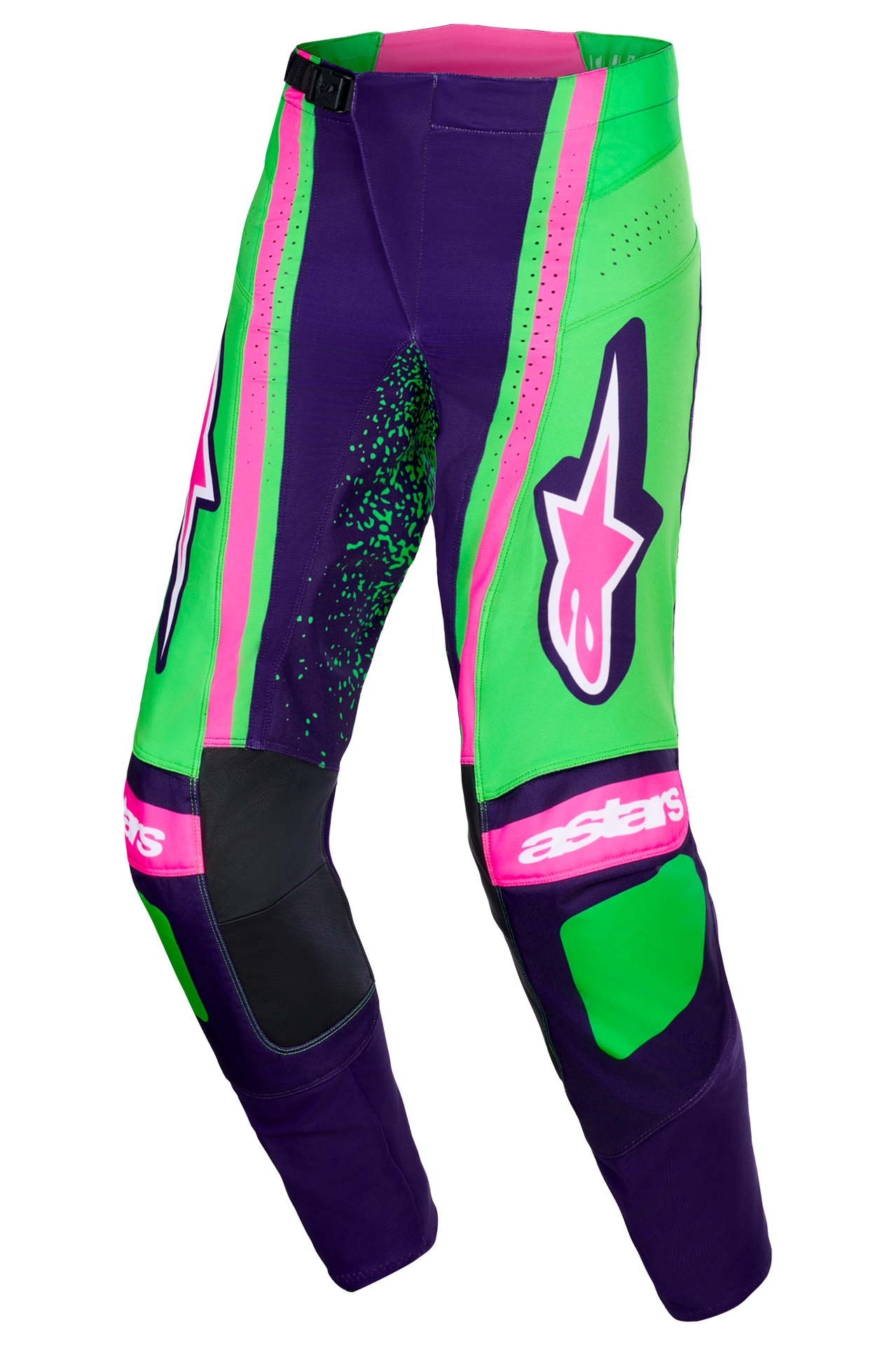 Spodnie Cross Alpinestars Techstar Nomur Fioletowy/Zielony/Różowy28