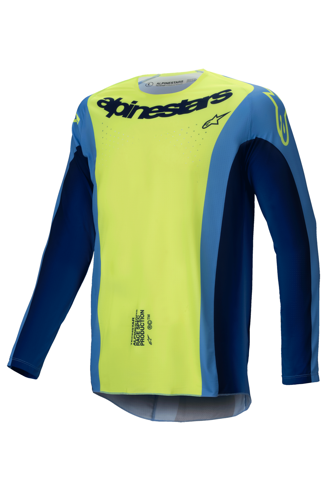 Bluza Cross Alpinestars Techstar Melt Fluorescencyjny żółty/niebieskiXXL