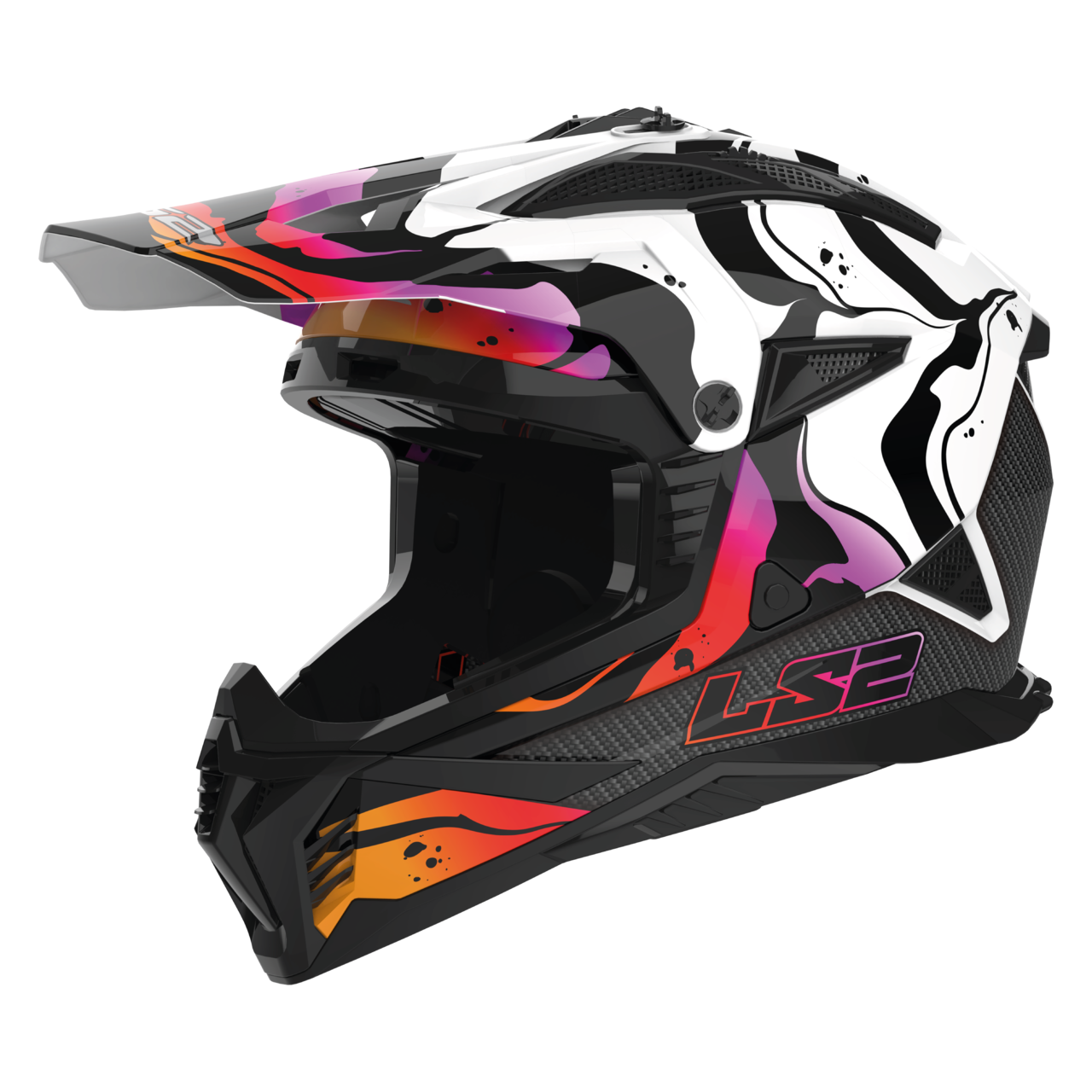 Kask Cross LS2 MX708 Fast II Biały Połysk WashXL