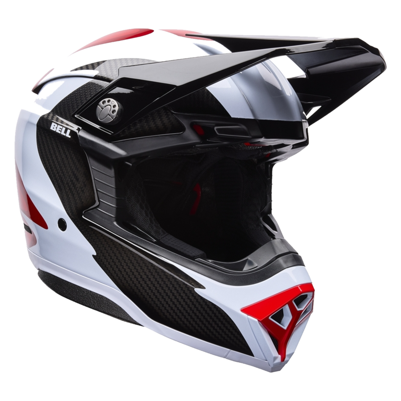 Kask Cross BELL Moto-10 Spherical Fluid Czarny/CzerwonyL