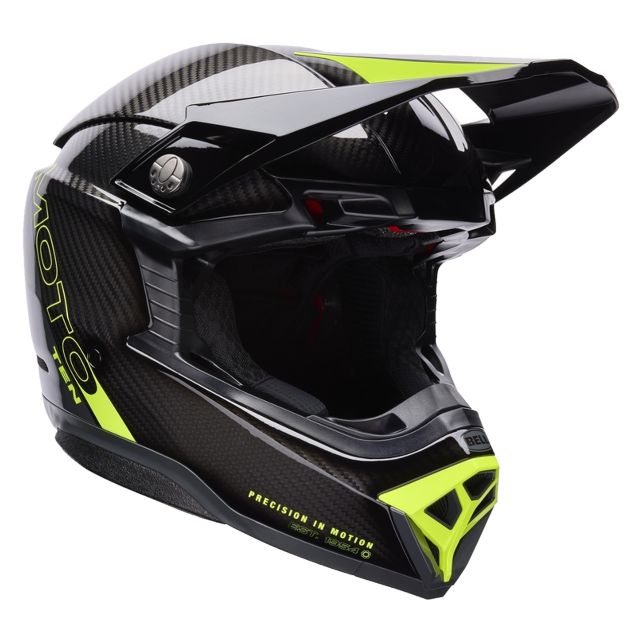 Kask Cross BELL Moto-10 Mips Strike Żółty/SzaryL