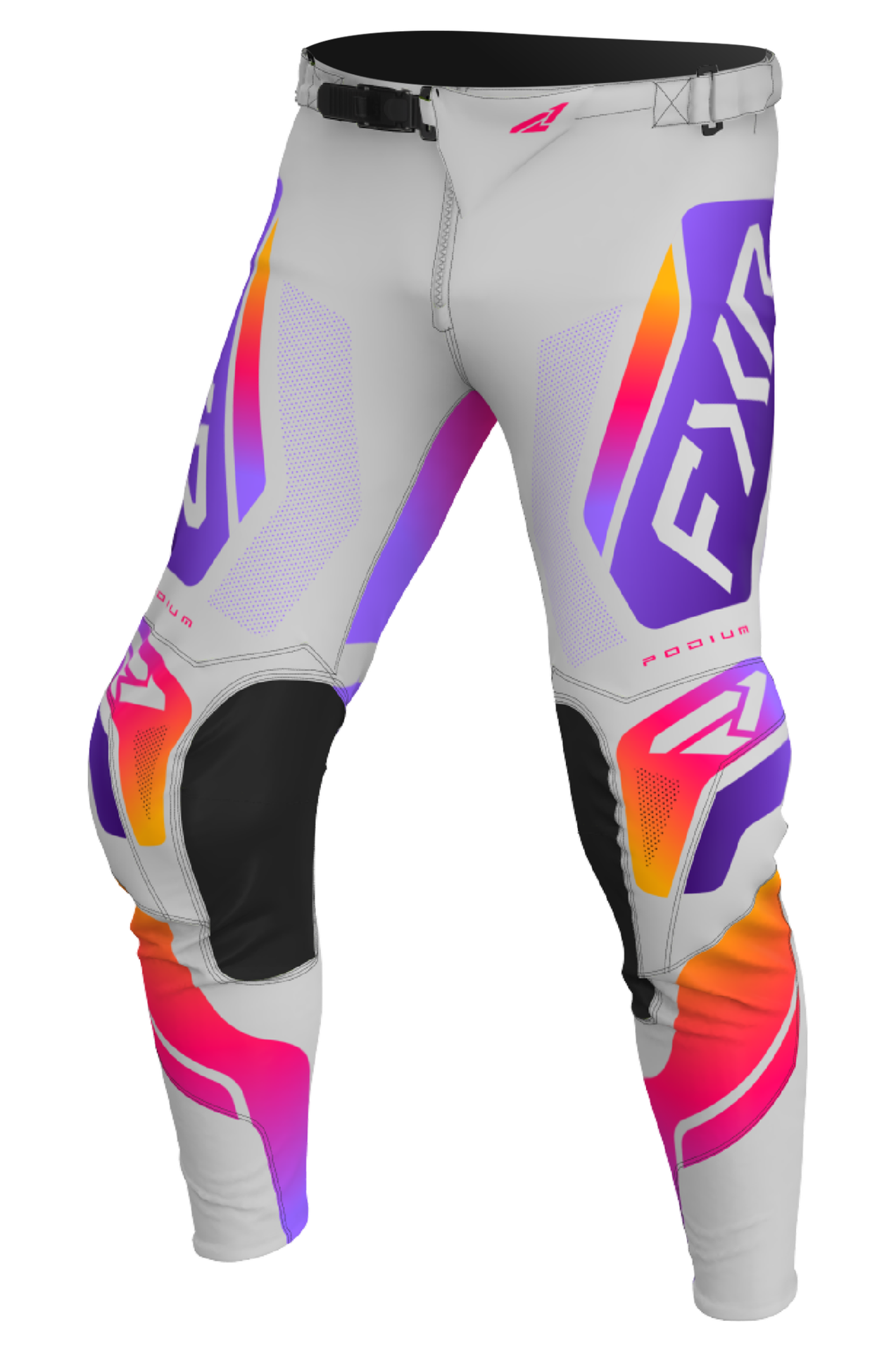 Spodnie Cross FXR Podium Relay 26 Szary/Fioletowy/Tang30
