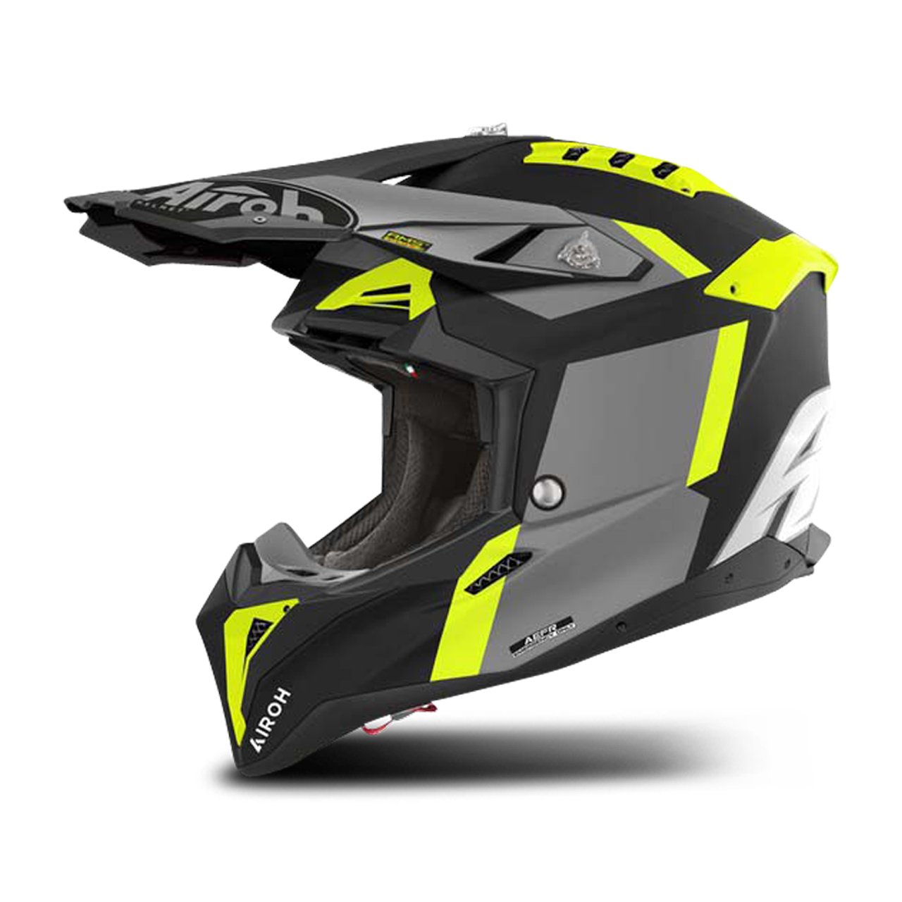 Kask Cross AIROH Aviator 3 Żółty MatowyL