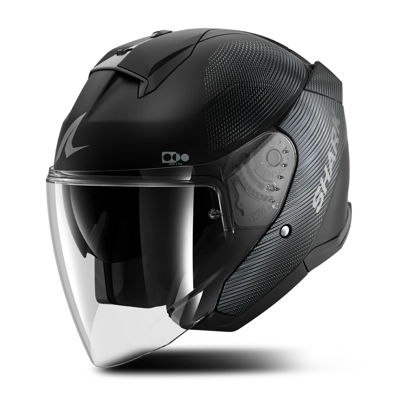 Kask Otwarty Shark Skwal Jet SP Lyne Czarny/AntracytowyXXL