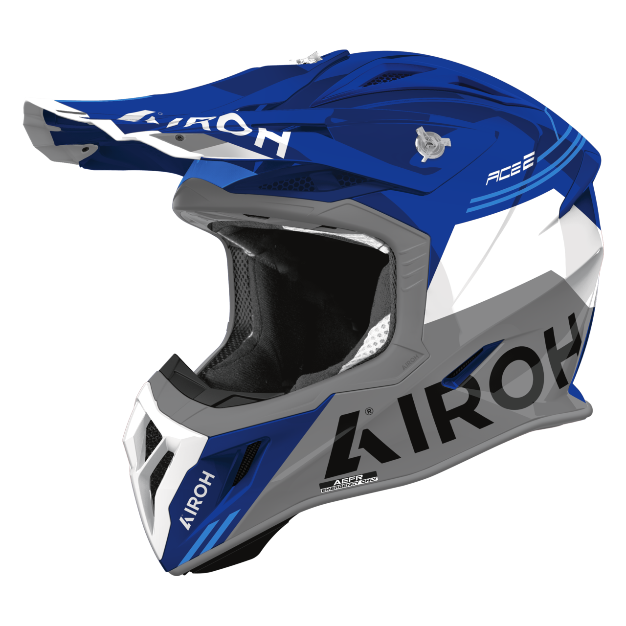 Kask Cross Airoh Aviator Ace 2 Fury (2026) Niebieski połyskS
