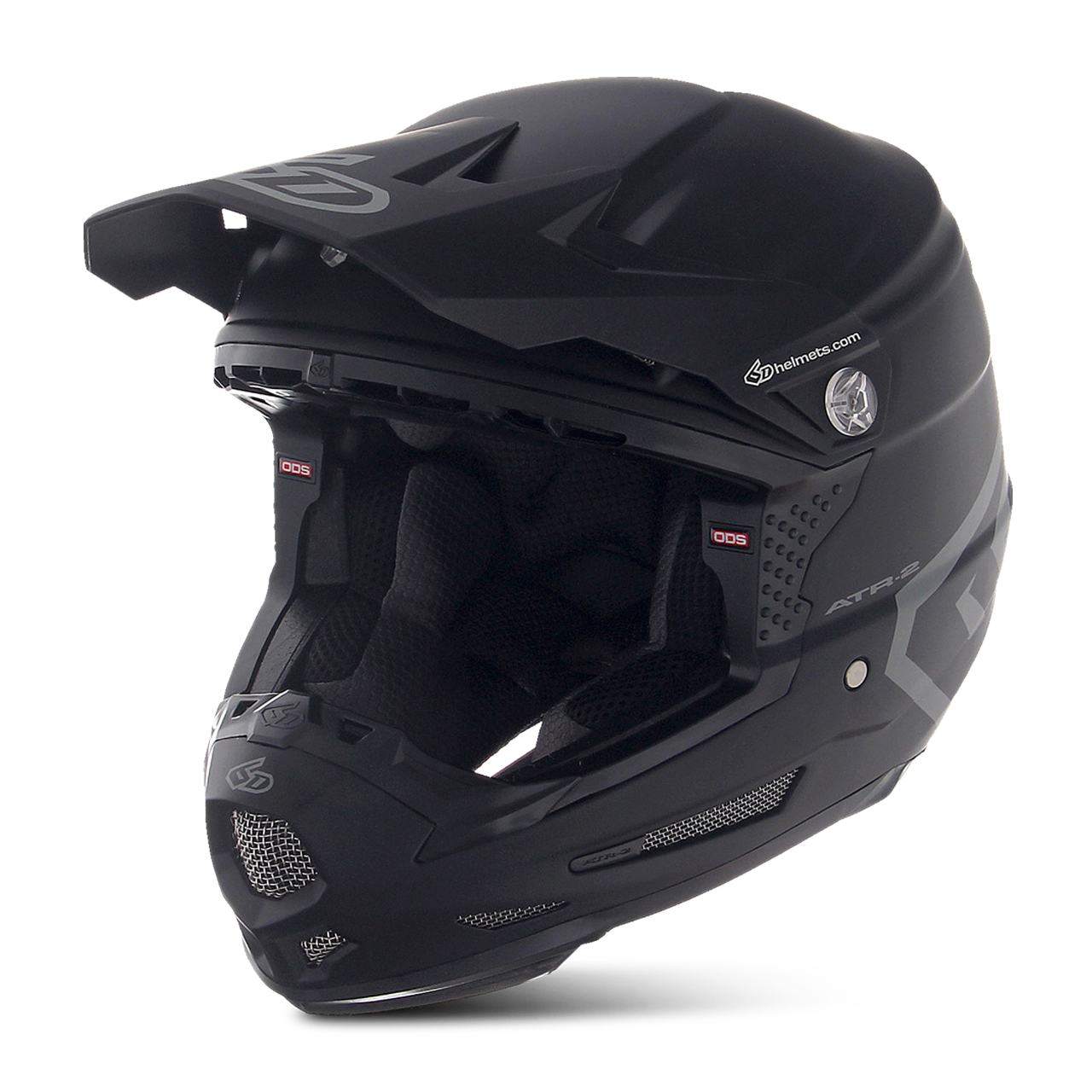 Kask Cross 6D ATR-2Y Solid Dziecięcy Matowy CzarnyM