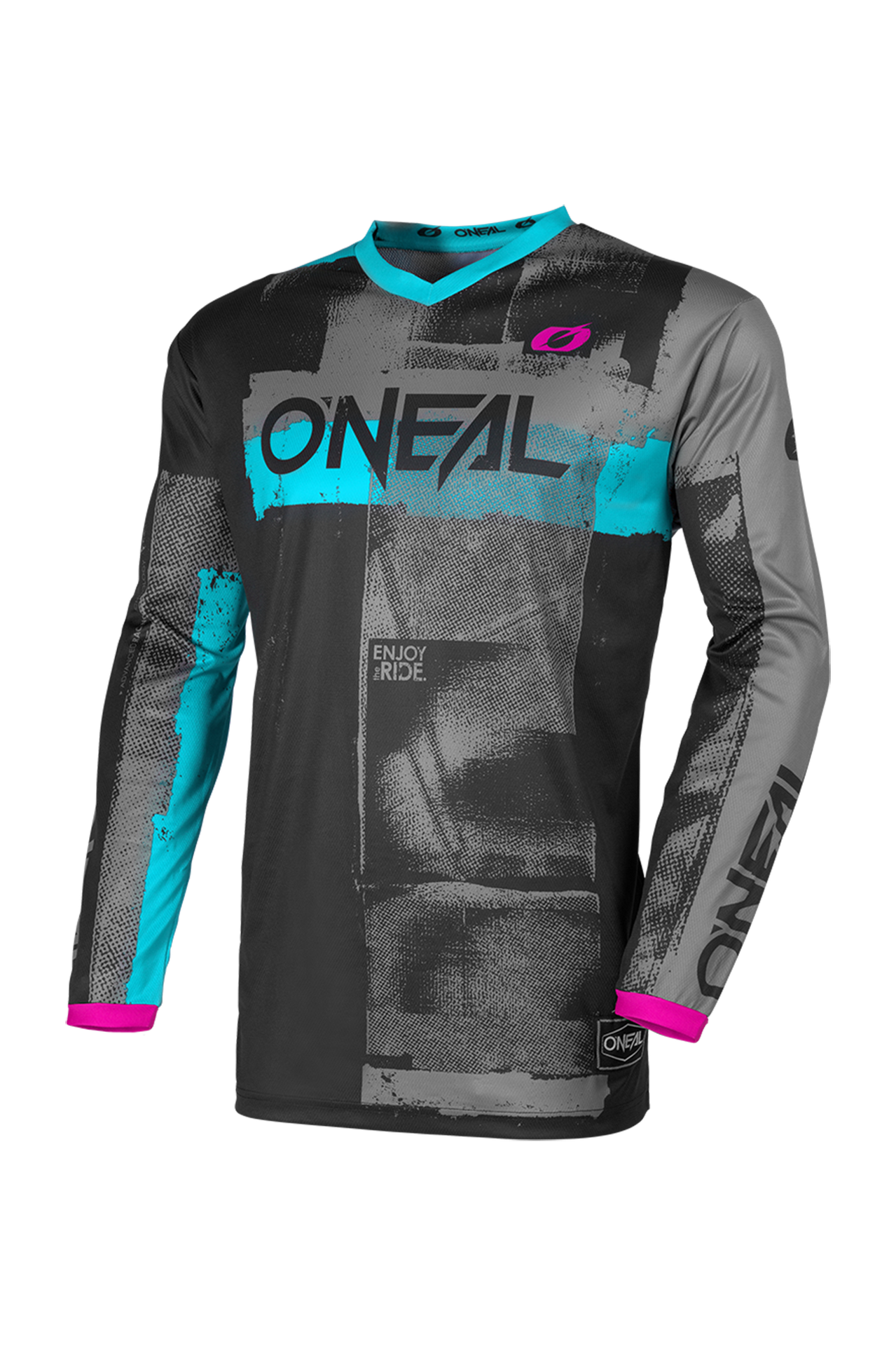 Bluza Cross O'Neal Element Roller Damskie Czarno-CyjanowyL