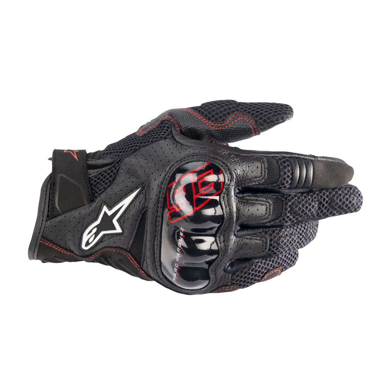 Rękawice Motocyklowe Alpinestars MM93 Rio Hondo V2 Air Czarny Asfalt/JasnoczerwonyM