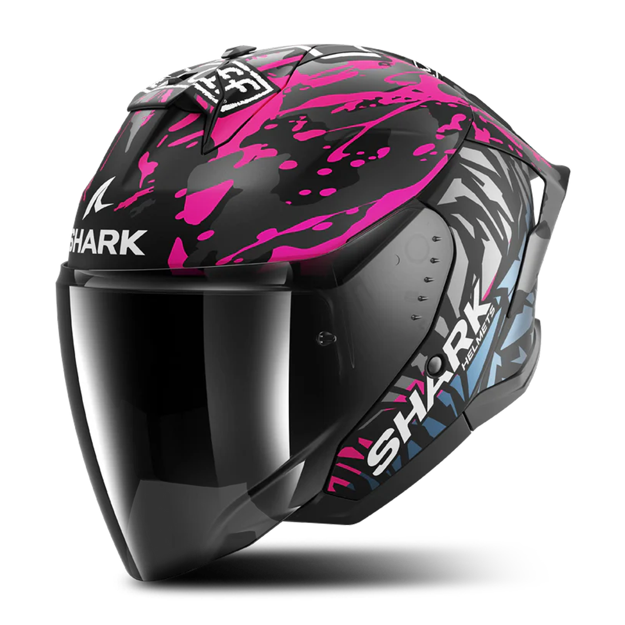 Kask Otwarty Shark Jet Cup Replica Redding Czarny/FioletowyXS