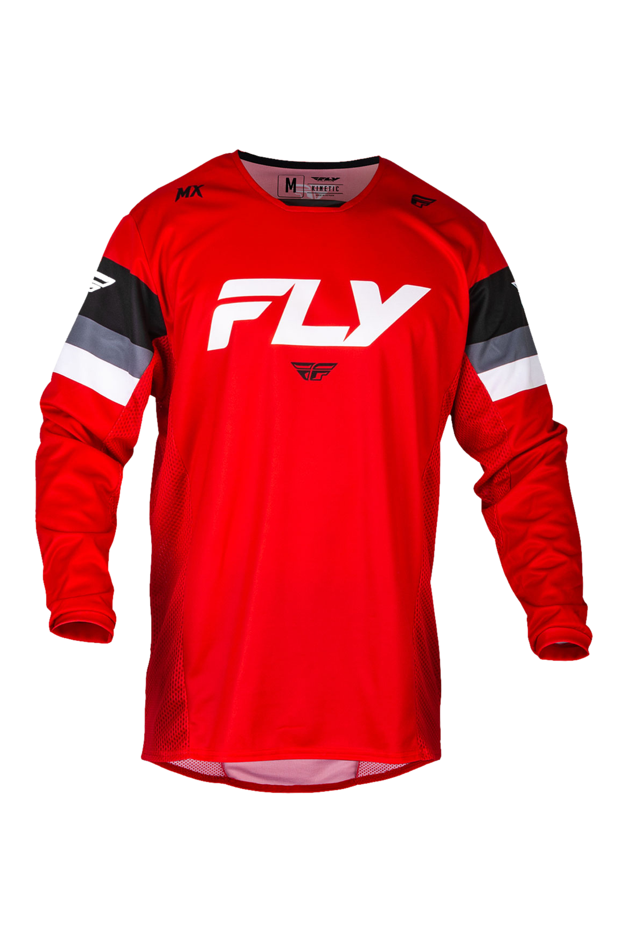 Bluza Cross FLY Racing Kinetic 533-Prix Czerwony/Szary/Złamany BiałyL