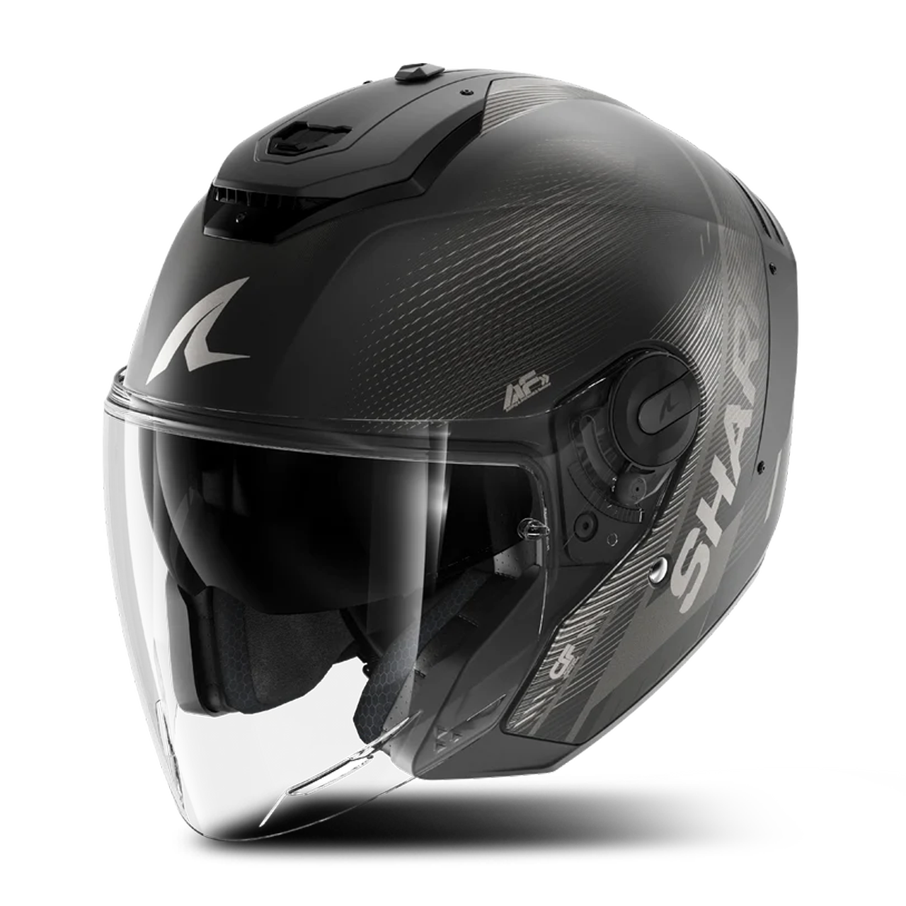 Kask Otwarty Shark Jet Carbon Speed-Tech Antracyt/CzarnyXL