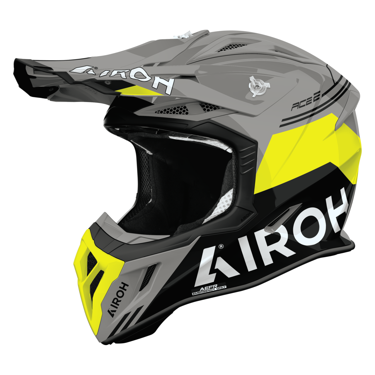 Kask Cross Airoh Aviator Ace 2 Fury (2026) Żółty błyszczącyL