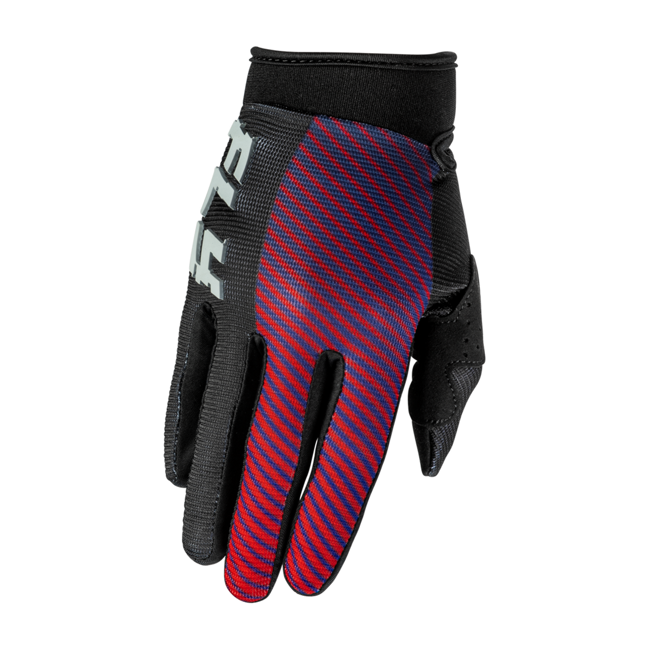 Rękawice Cross Młodzieżowe FLY Racing F-16 V26 Czarny/Czerwony/FioletowyM