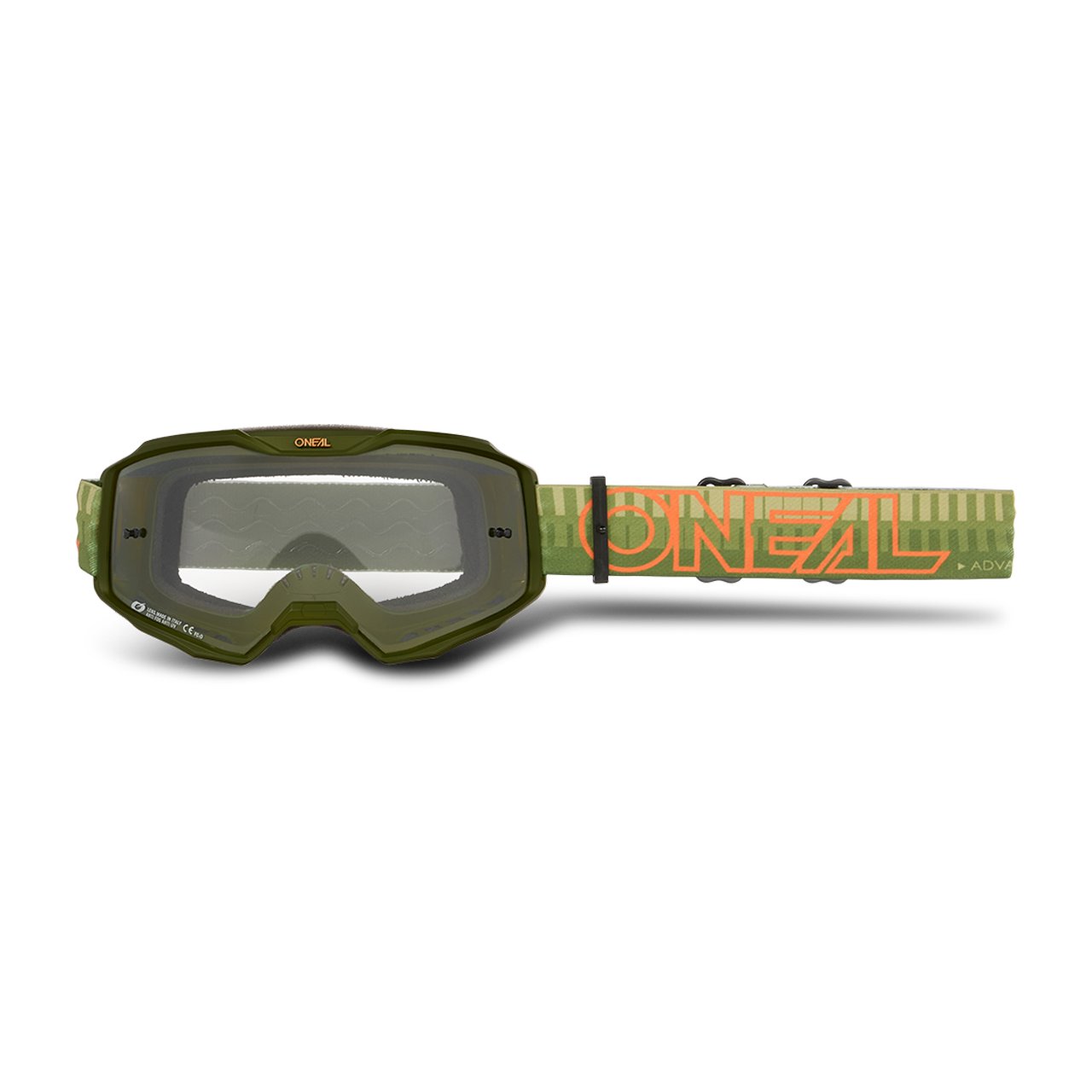 Gogle Cross O'Neal B-10 Striped Zielony/Pomarańczowy