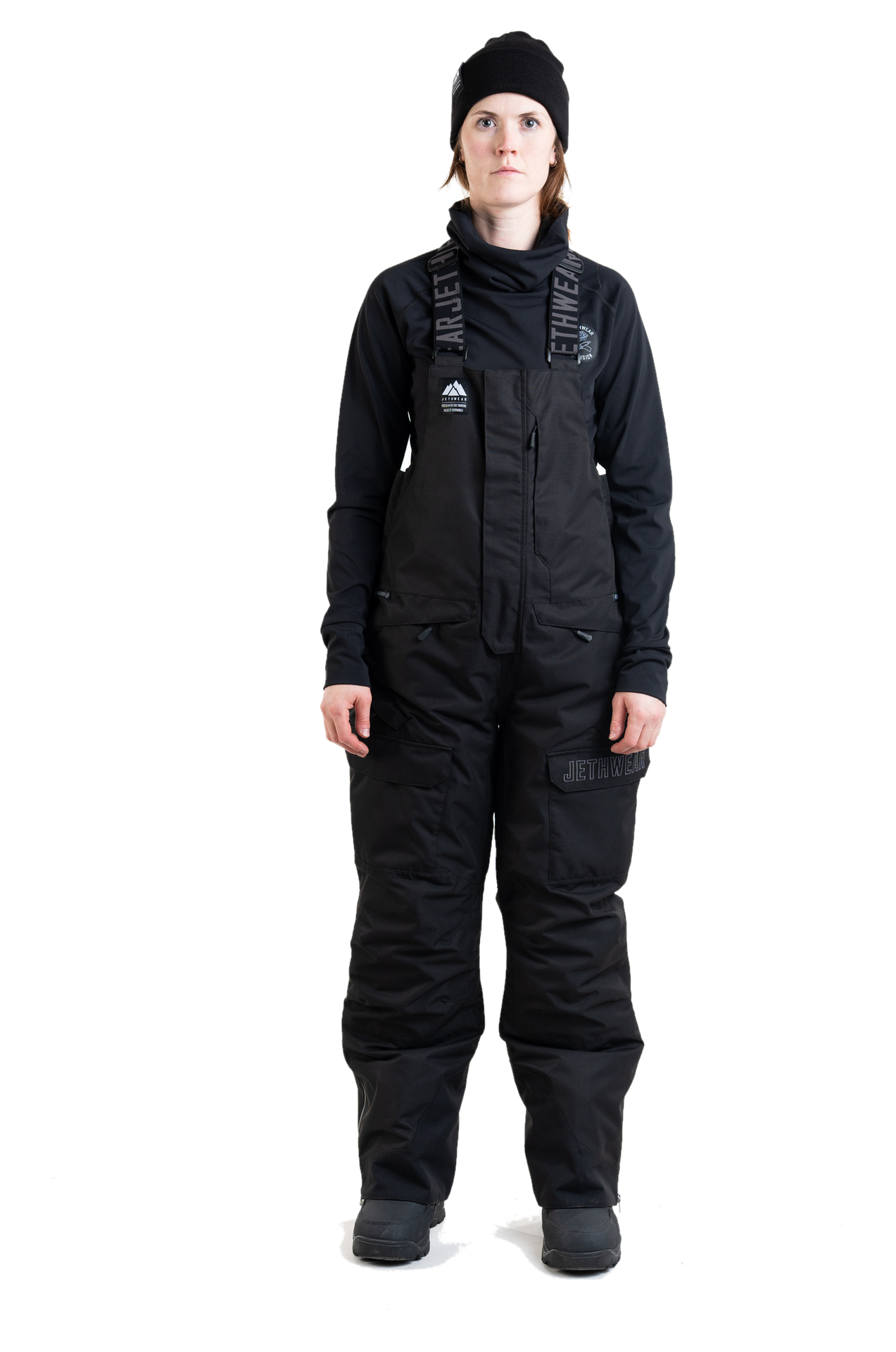 Spodnie Śniegowe Jethwear Treeline (2025) Bib S.A.F.E Damskie CzarnyL