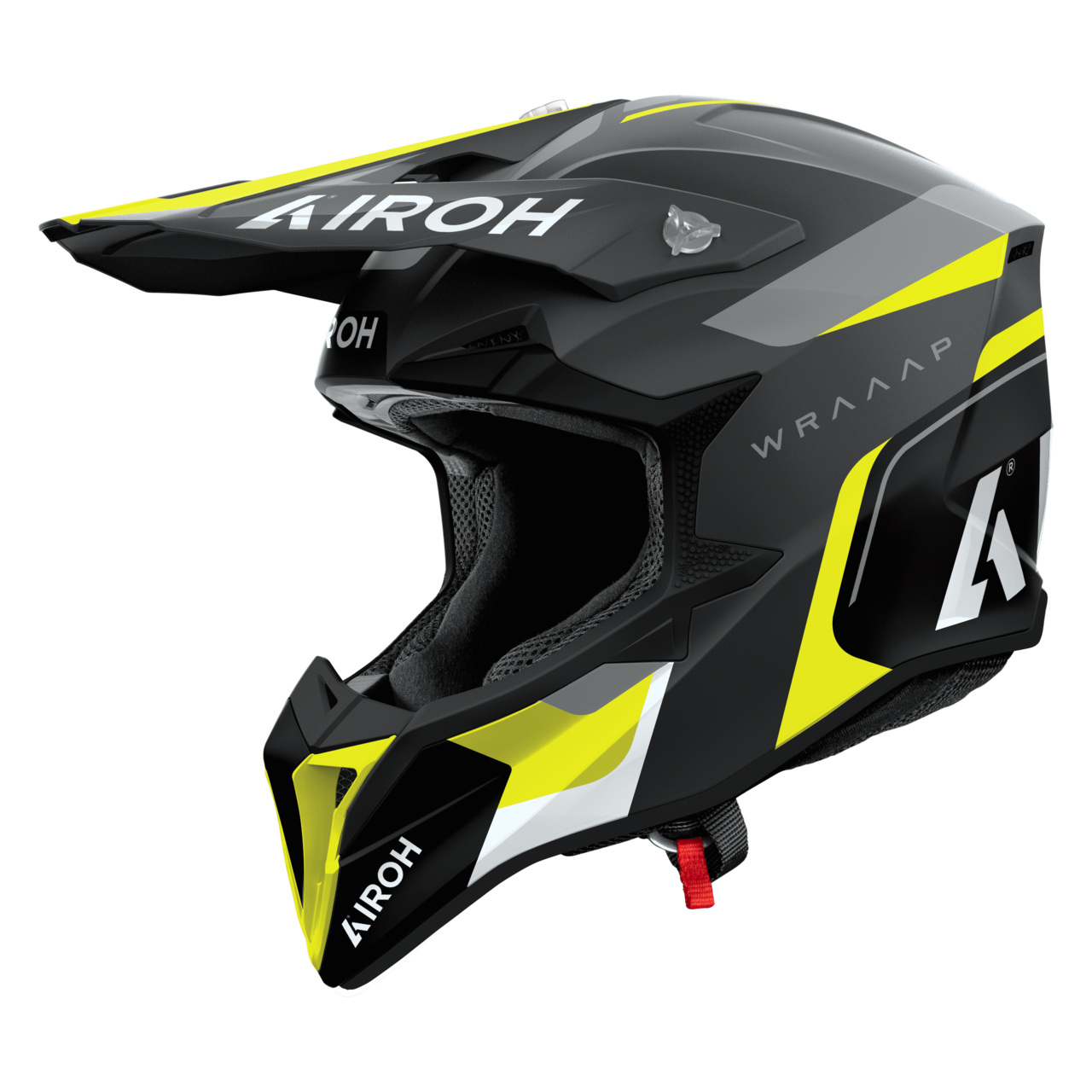 Kask Cross Airoh Wraaap Conquer (2026) Żółty MatowyS