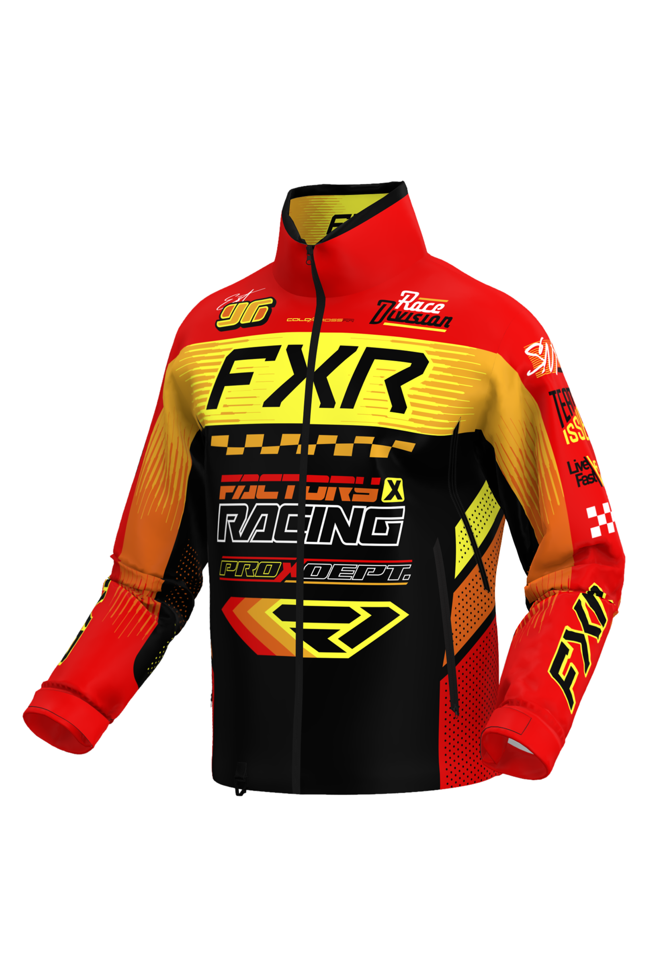 Kurtka Zimowa FXR Cold Cross RR 26 Czerwony/Żółty/PomarańczowyM