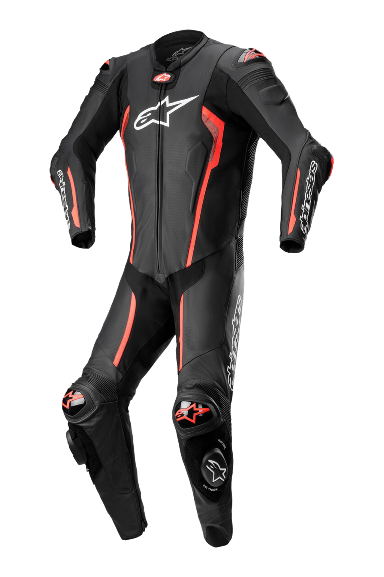 Kombinezon Skórzany Alpinestars Missile V2 Czarny/Czerwony58