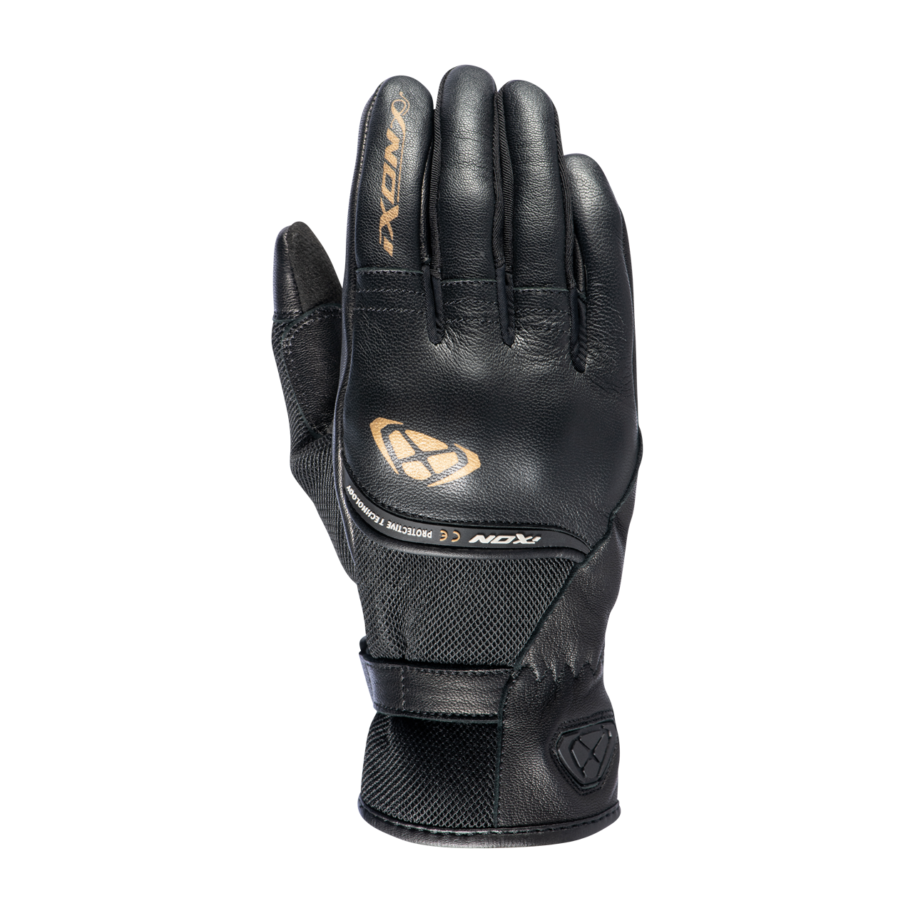 Rękawice Motocyklowe Ixon RS Shine 2 Damskie Czarny/ZłotyXS