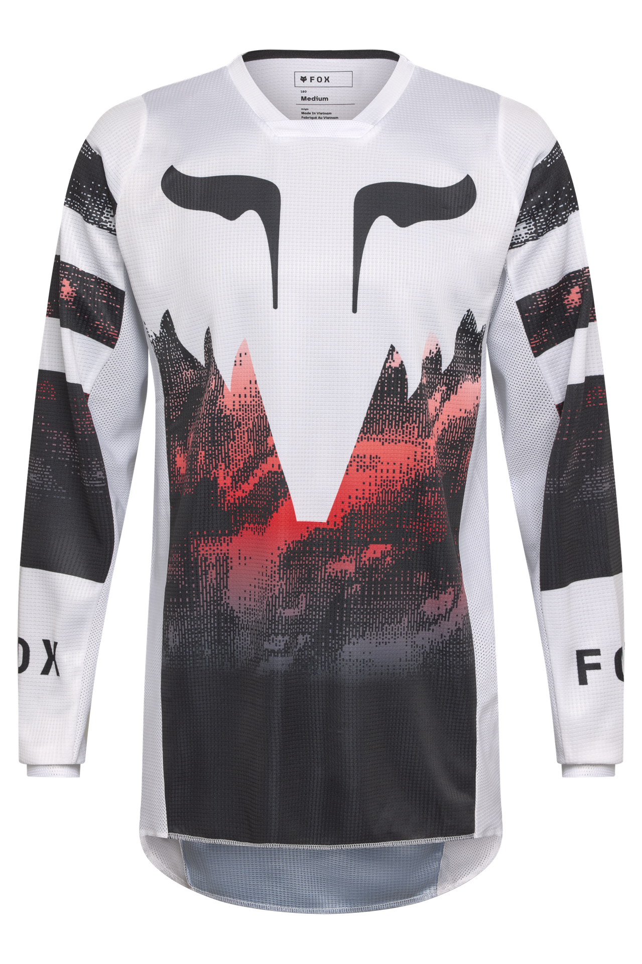 Bluza Cross FOX 180 Kairos Biały/Czerwony FluorescencyjnyL