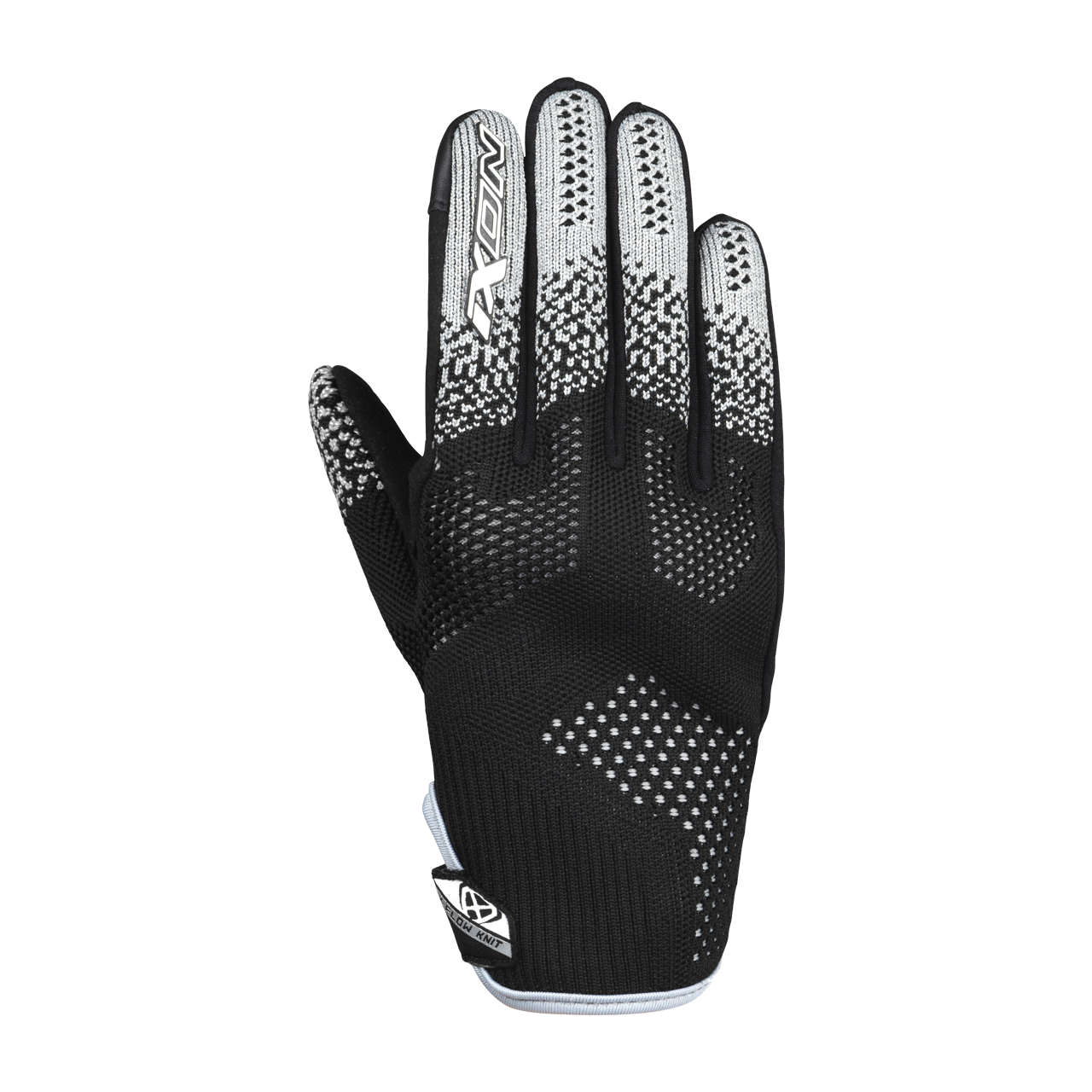 Rękawice Motocyklowe Ixon IXFLOW KNIT Damskie Czarny/SrebrnyL