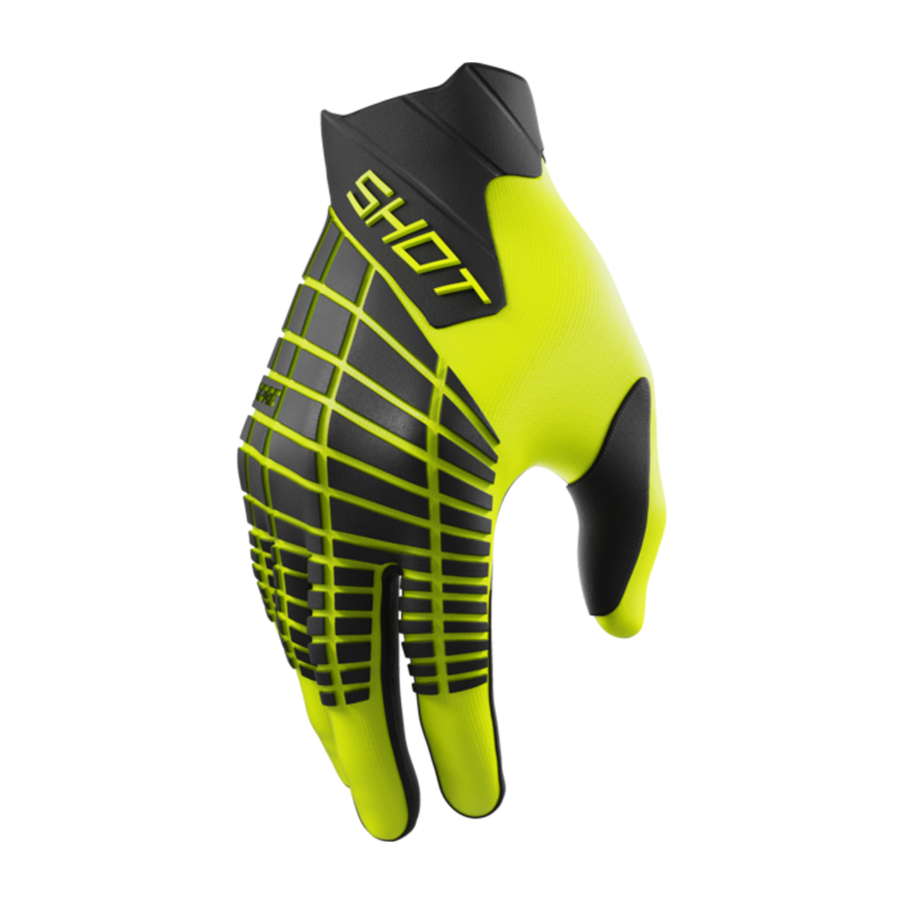 Rękawice MX Shot Core Max Neonowy ŻółtyXL