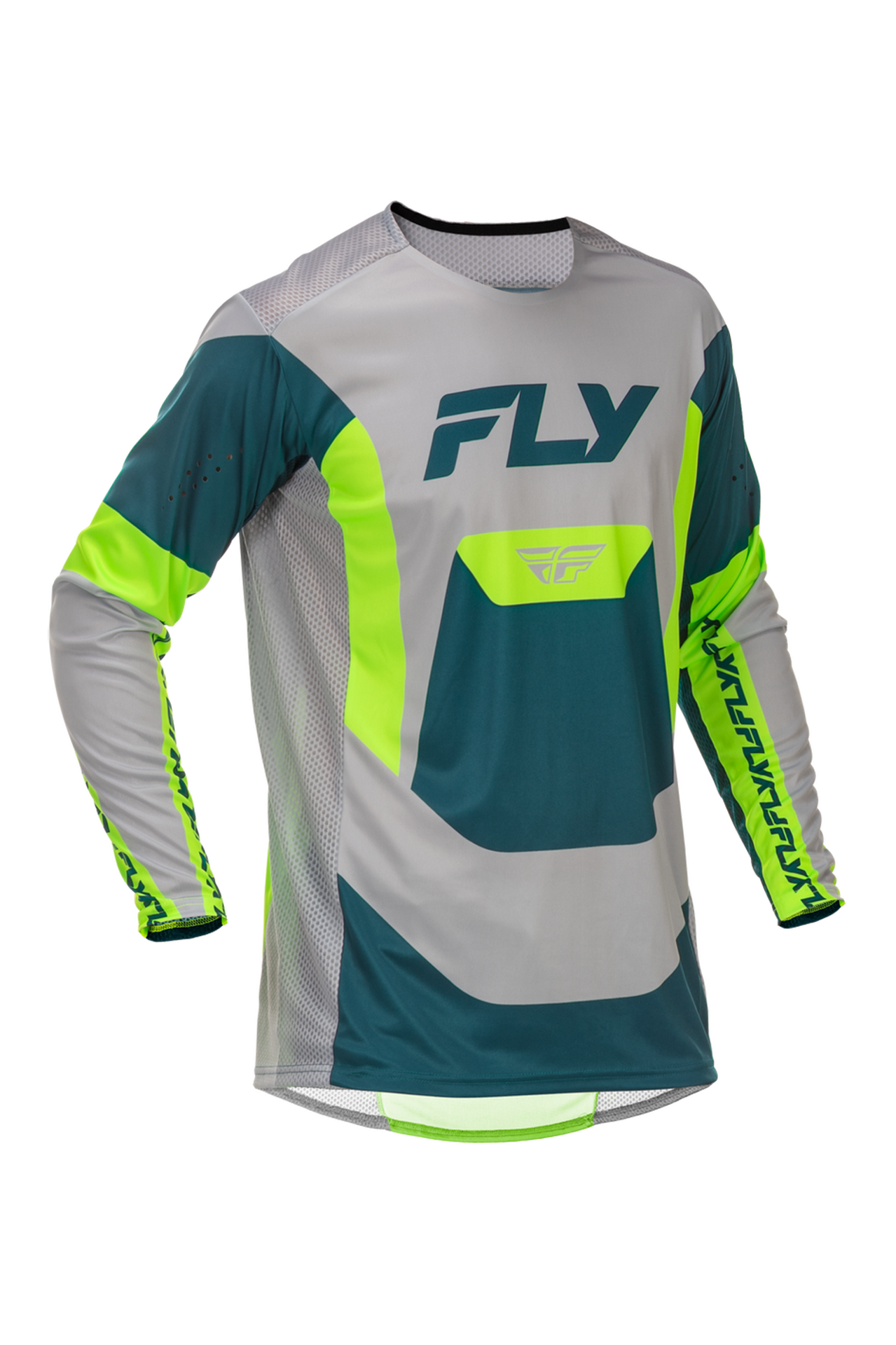 Bluza Cross FLY Racing Lite V26 Szary/Limonkowy/MorskiS