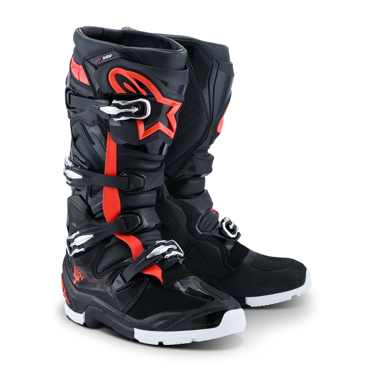 Buty Enduro Alpinestars Tech 7 Drystar Czarny/Czerwony/Złamany Biały52