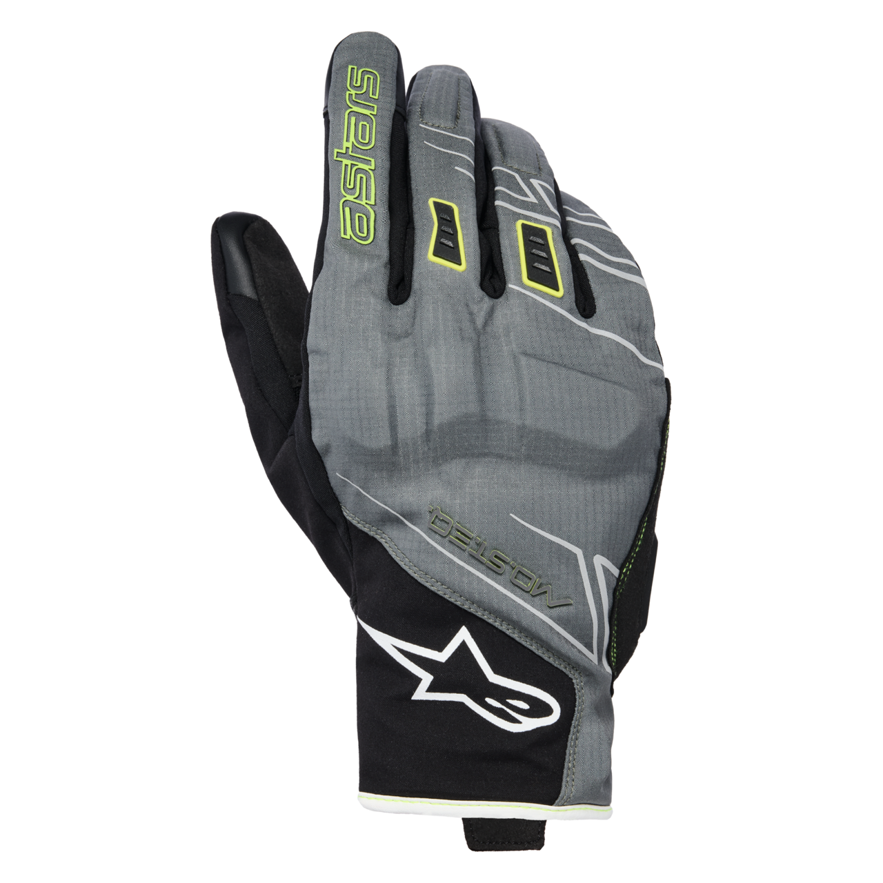 Rękawice Motocyklowe Alpinestars Moblast WP Fur Szary/Czarny/ŻółtyXL