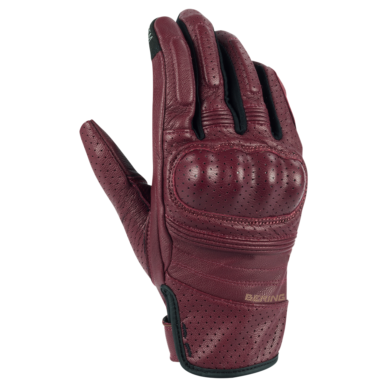 Rękawice Motocyklowe Bering Score Damskie Bordowy CzerwonyM