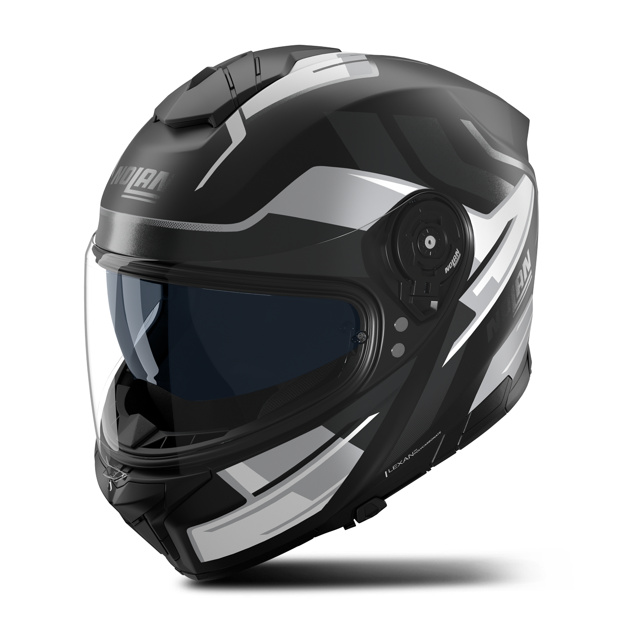 Kask Integralny Nolan N80-8 Trittico Czarno/Biało/Antracytowy MatowyS