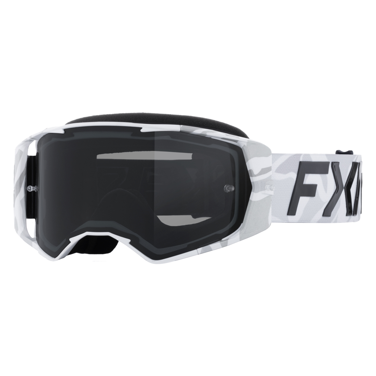 Gogle Cross FXR Factory Ride Złamany Biały