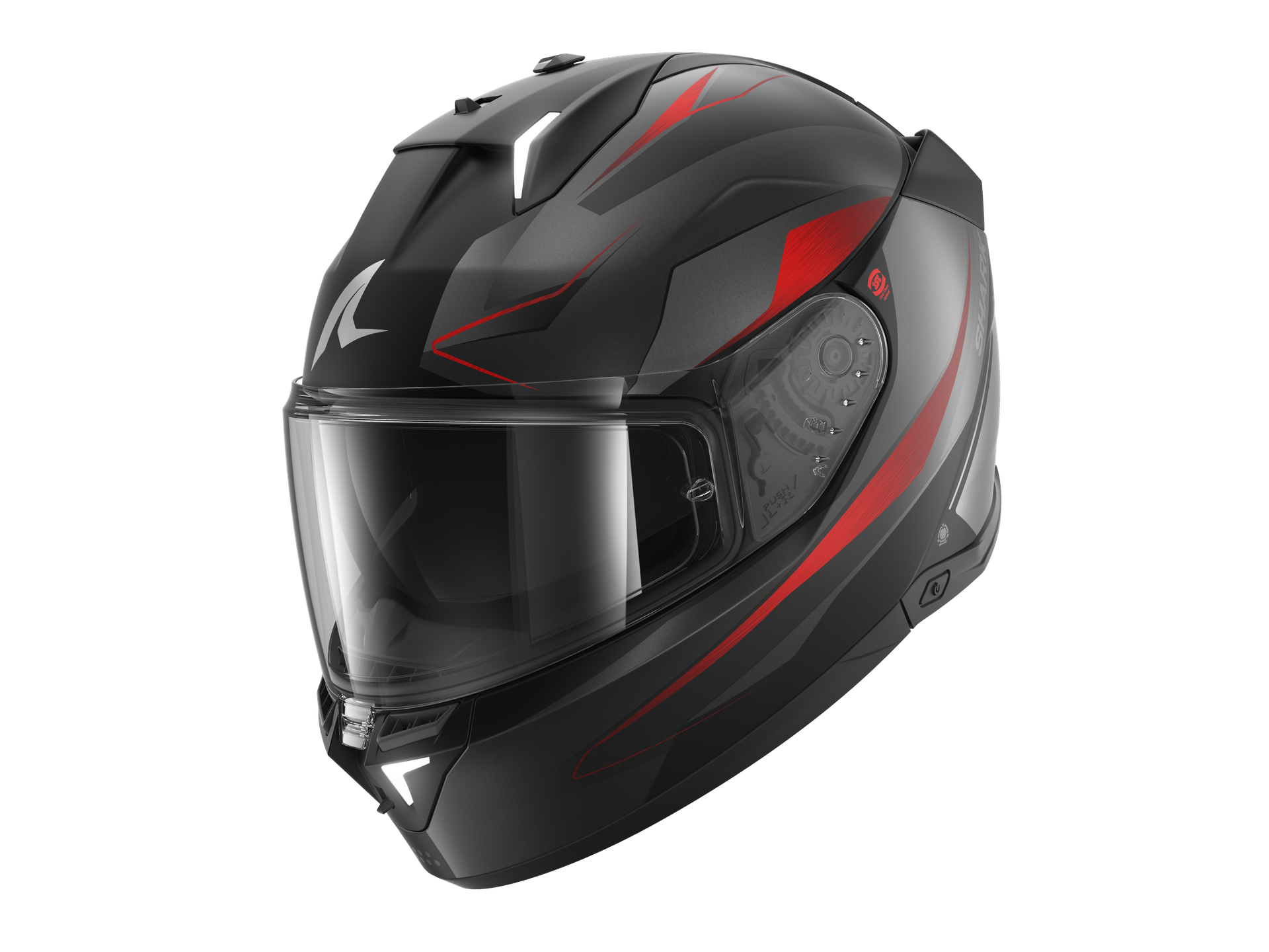 Kask Integralny Shark Skwal I3 Mekarium Czarny/Antracyt/CzerwonyXS